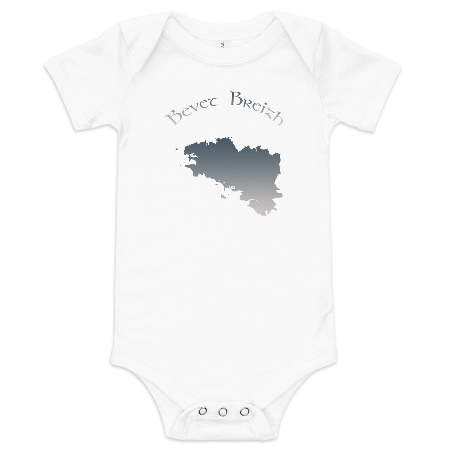 Body à manches courtes bébé Bevet Breizh body Bevet Breizh Blanc 3 - 6 mois