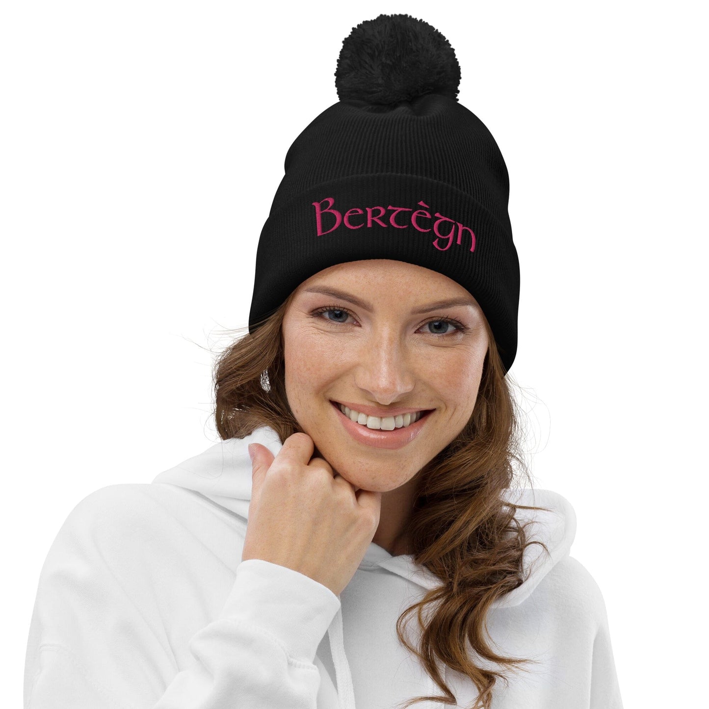 Bonnet à pompon Bertègn Bevet Breizh Noir