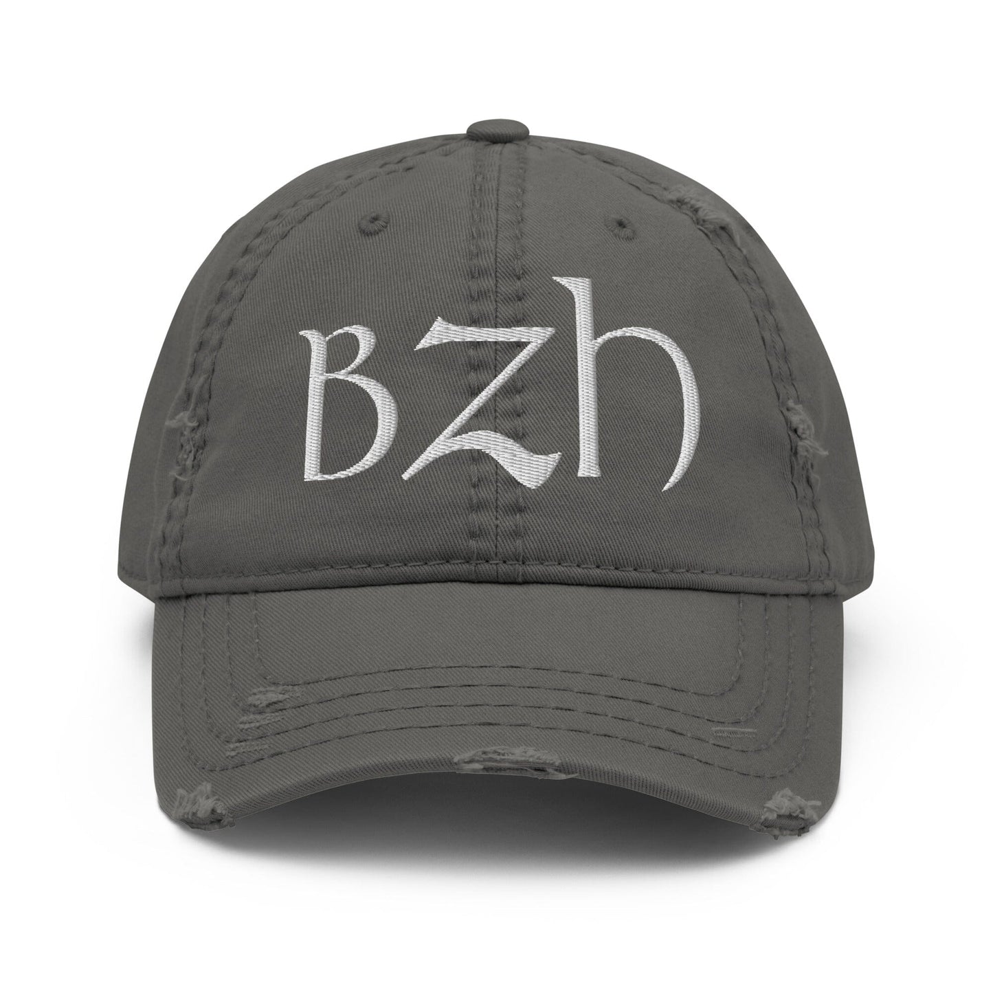 Casquette BZH effet usé Bevet Breizh Charcoal Grey