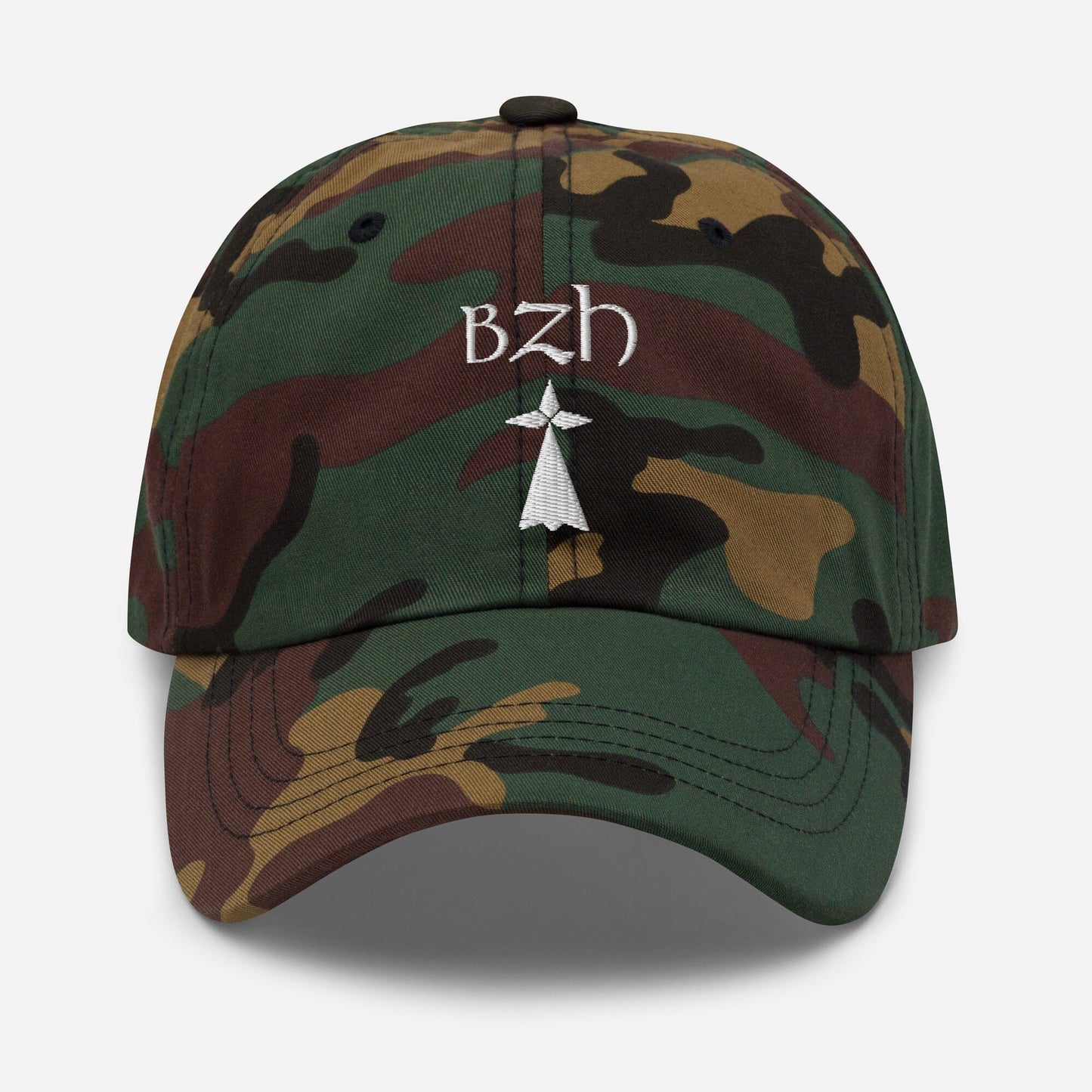 Casquette BZH Hermine casquette Bevet Breizh Camouflage Vert