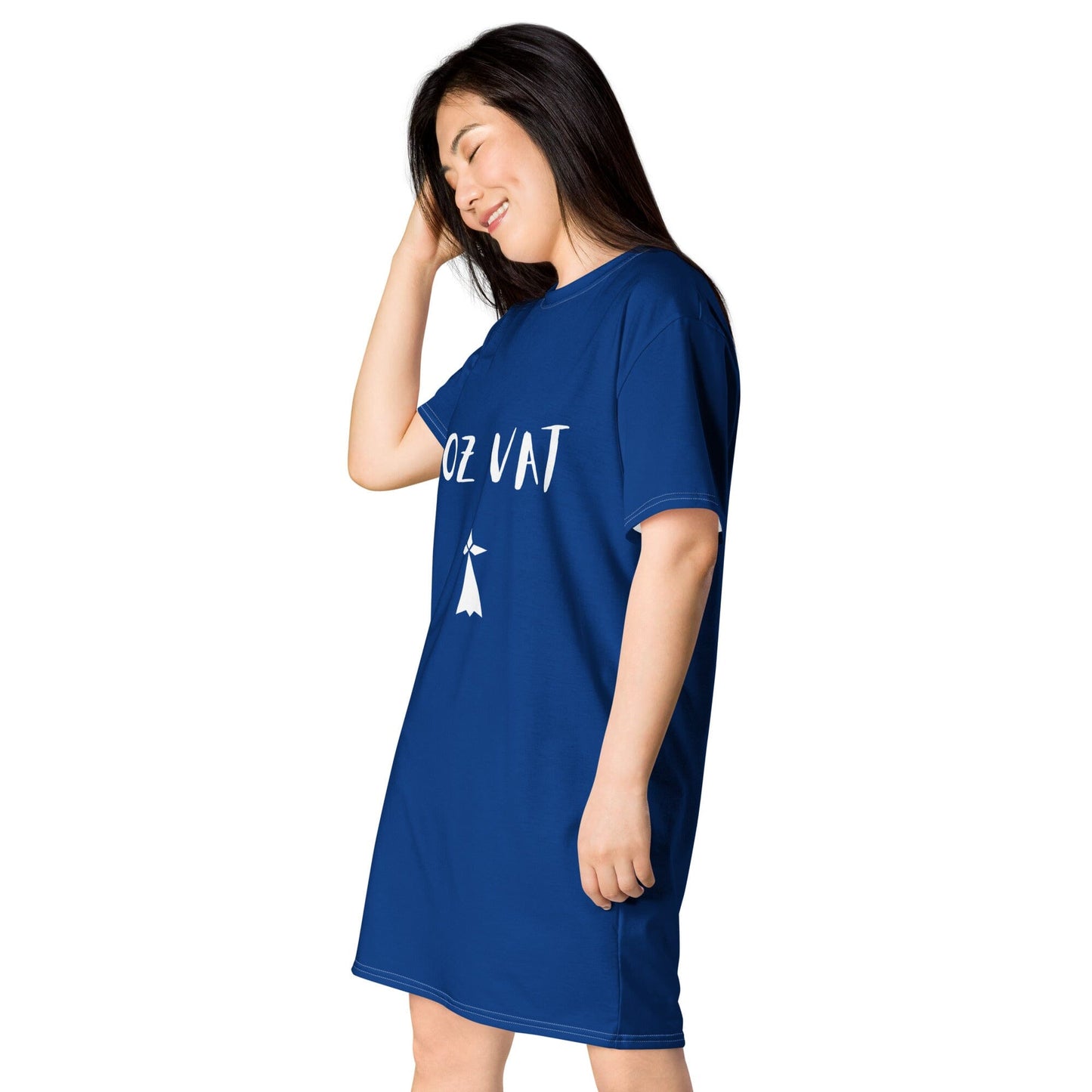 Chemise de nuit bleue noz vat Bevet Breizh