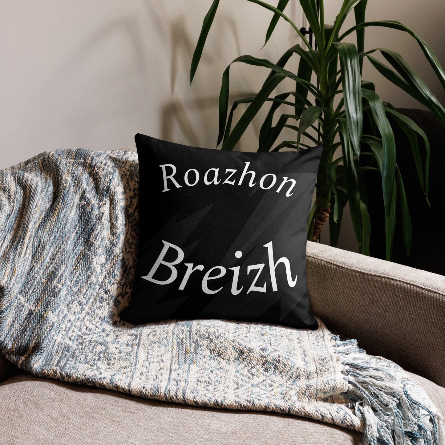 Coussin de qualité premium 45cm x 45 cm Roazhon Breizh Bevet Breizh