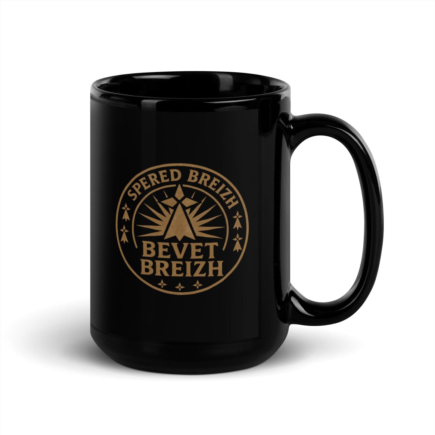 Mug noir Spered Breizh mugs Bevet Breizh