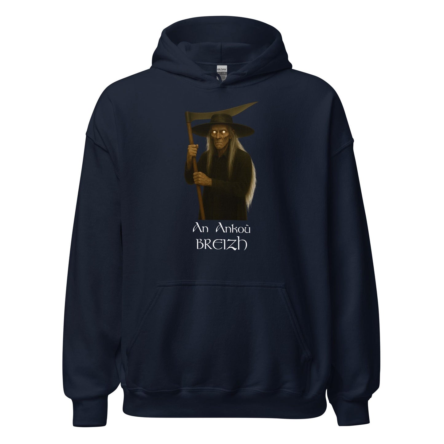Sweat à capuche An Ankoù sweat-shirt Bevet Breizh Bleu Marine S