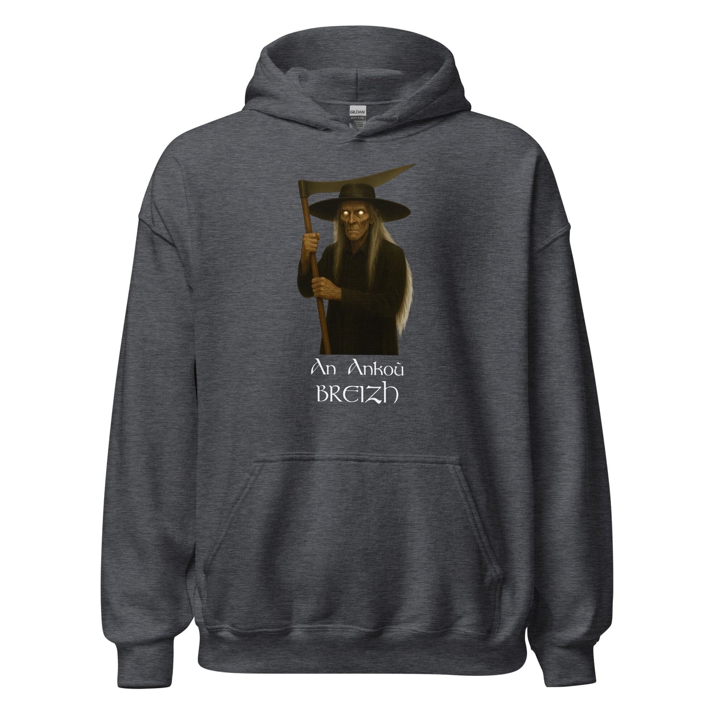 Sweat à capuche An Ankoù sweat-shirt Bevet Breizh Gris Foncé Chiné S