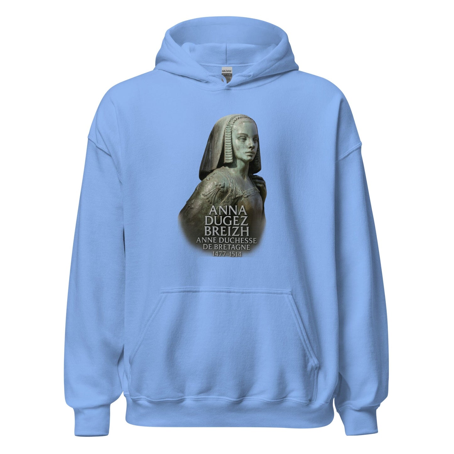 Sweat à capuche Anne de Bretagne Bevet Breizh Bleu S