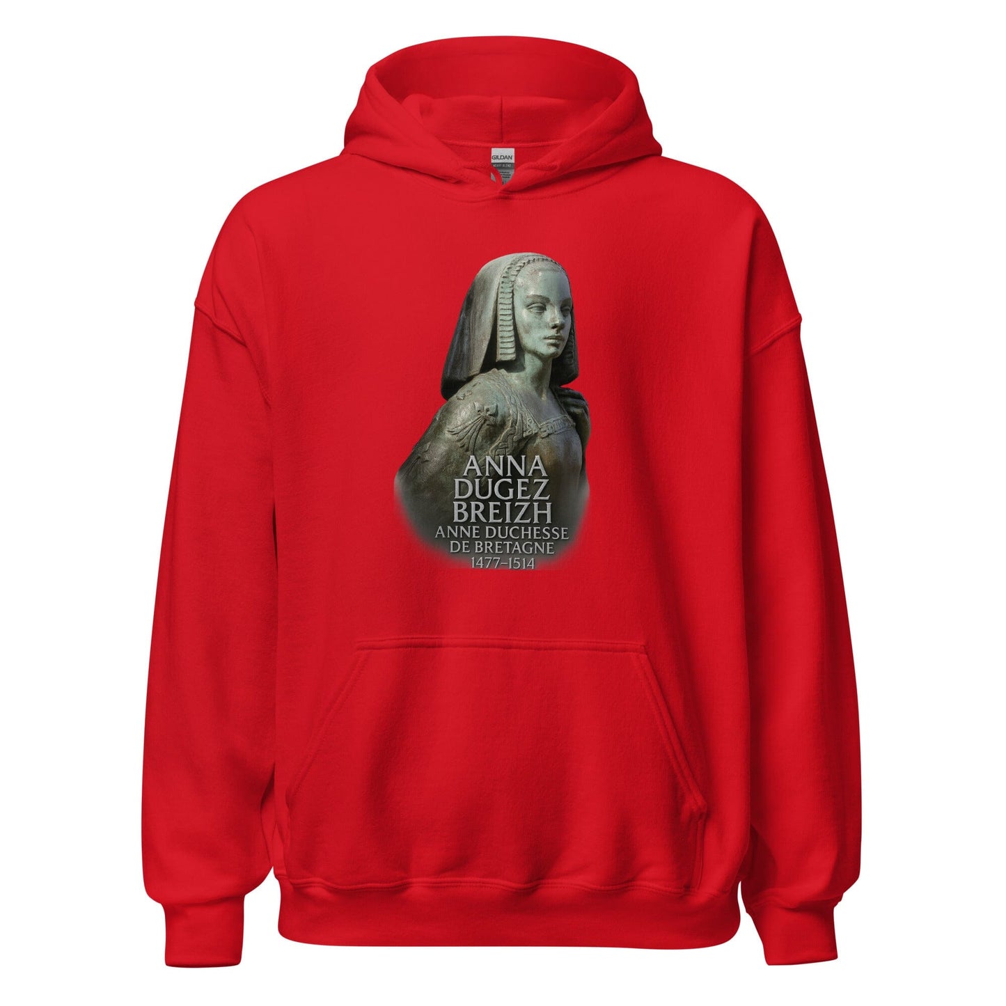 Sweat à capuche Anne de Bretagne Bevet Breizh Rouge S