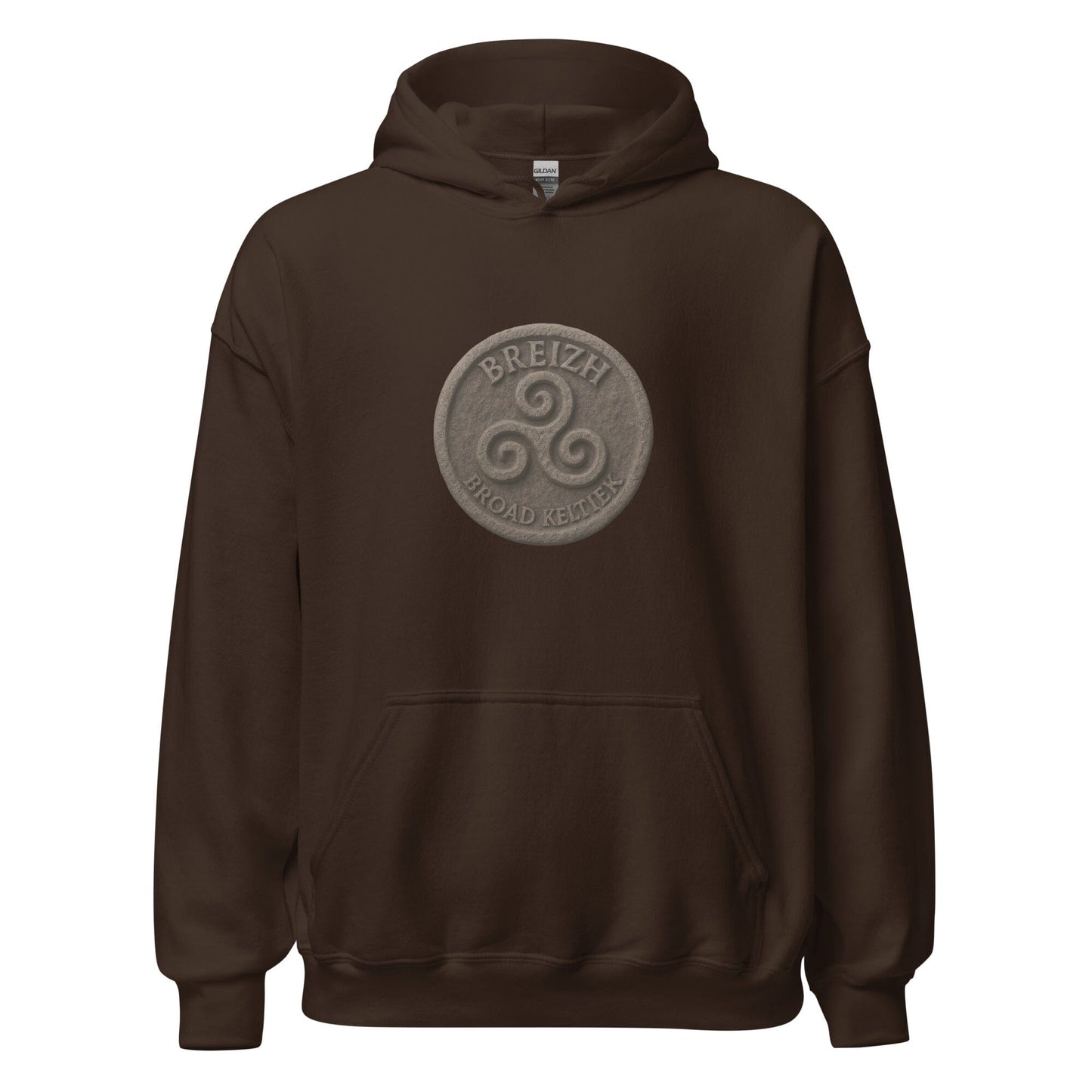 Sweat à capuche Breizh Broad Keltiek sweat-shirt Bevet Breizh Chocolat Noir S