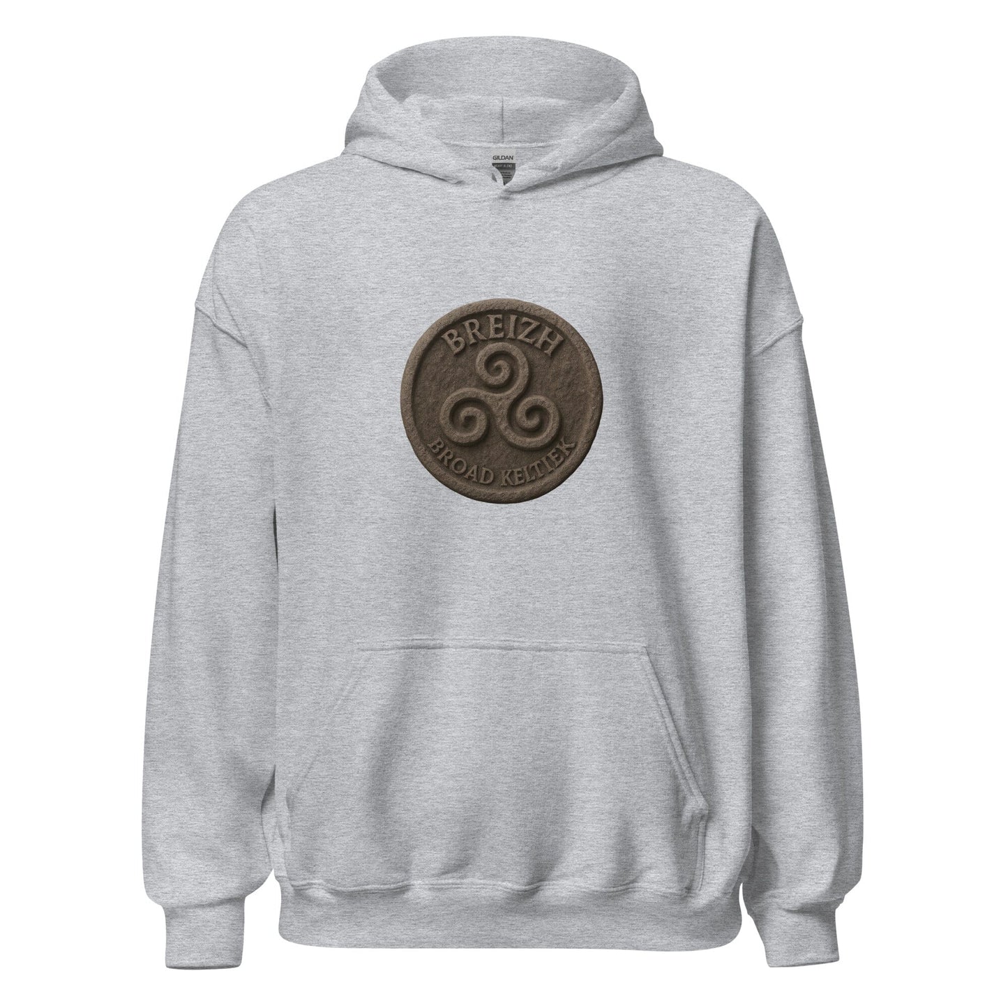 Sweat à capuche Breizh Broad Keltiek sweat-shirt Bevet Breizh Gris Sport S