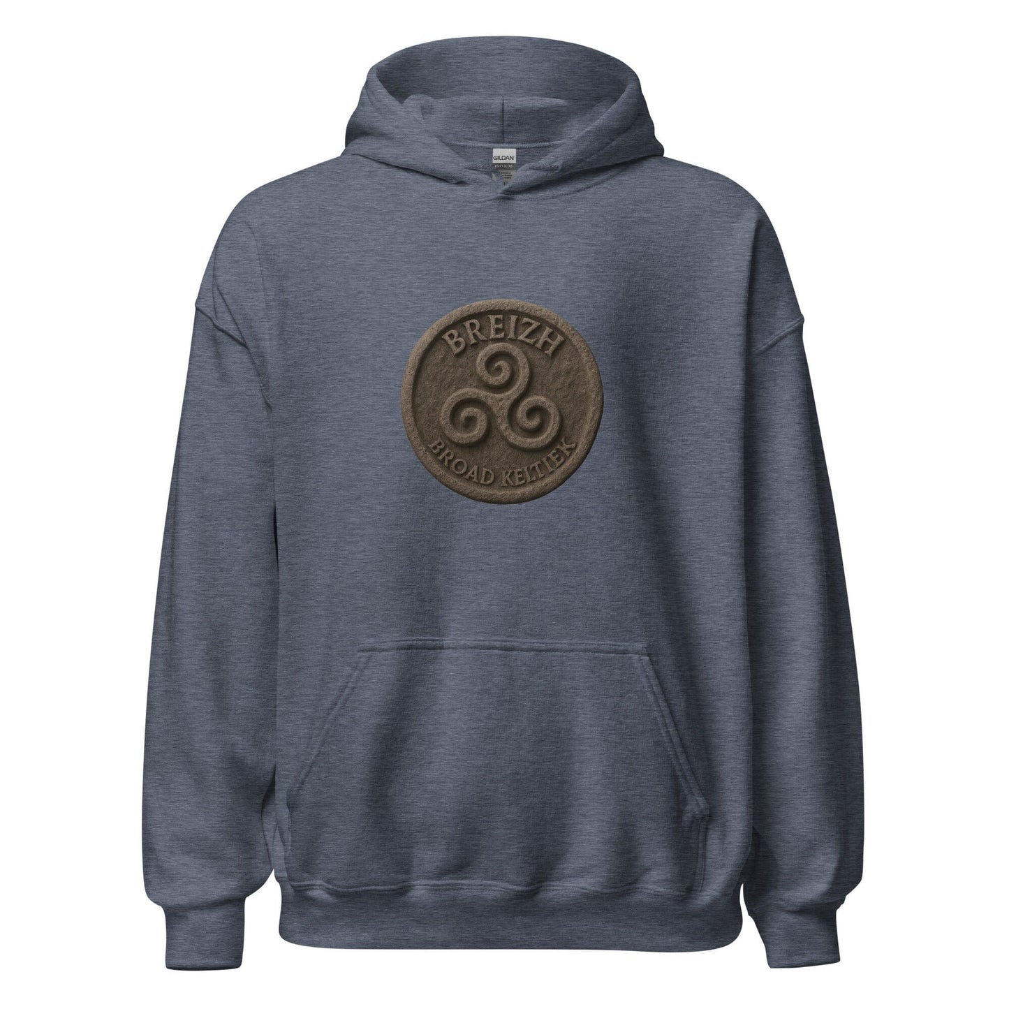 Sweat à capuche Breizh Broad Keltiek sweat-shirt Bevet Breizh Heather Sport Dark Navy S