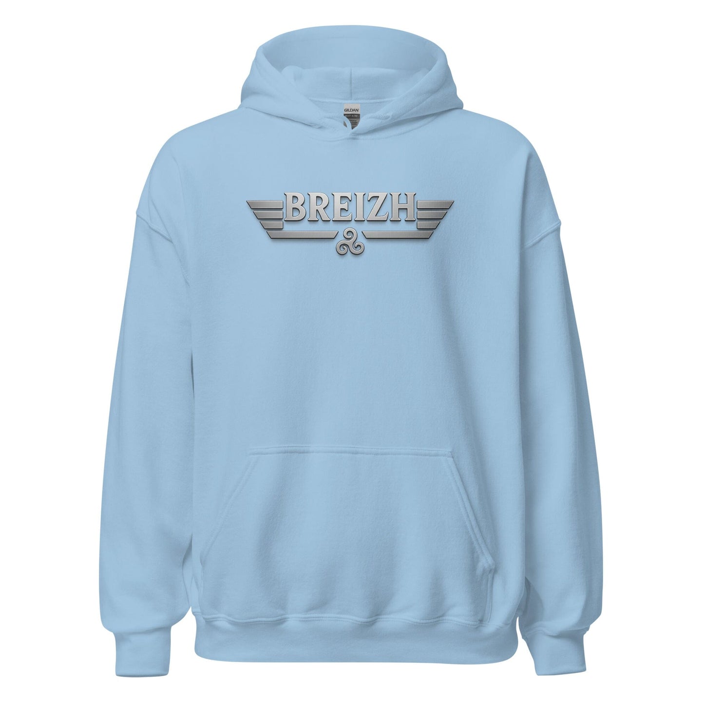 Sweat à capuche Breizh sweat-shirt Bevet Breizh Bleu Clair S