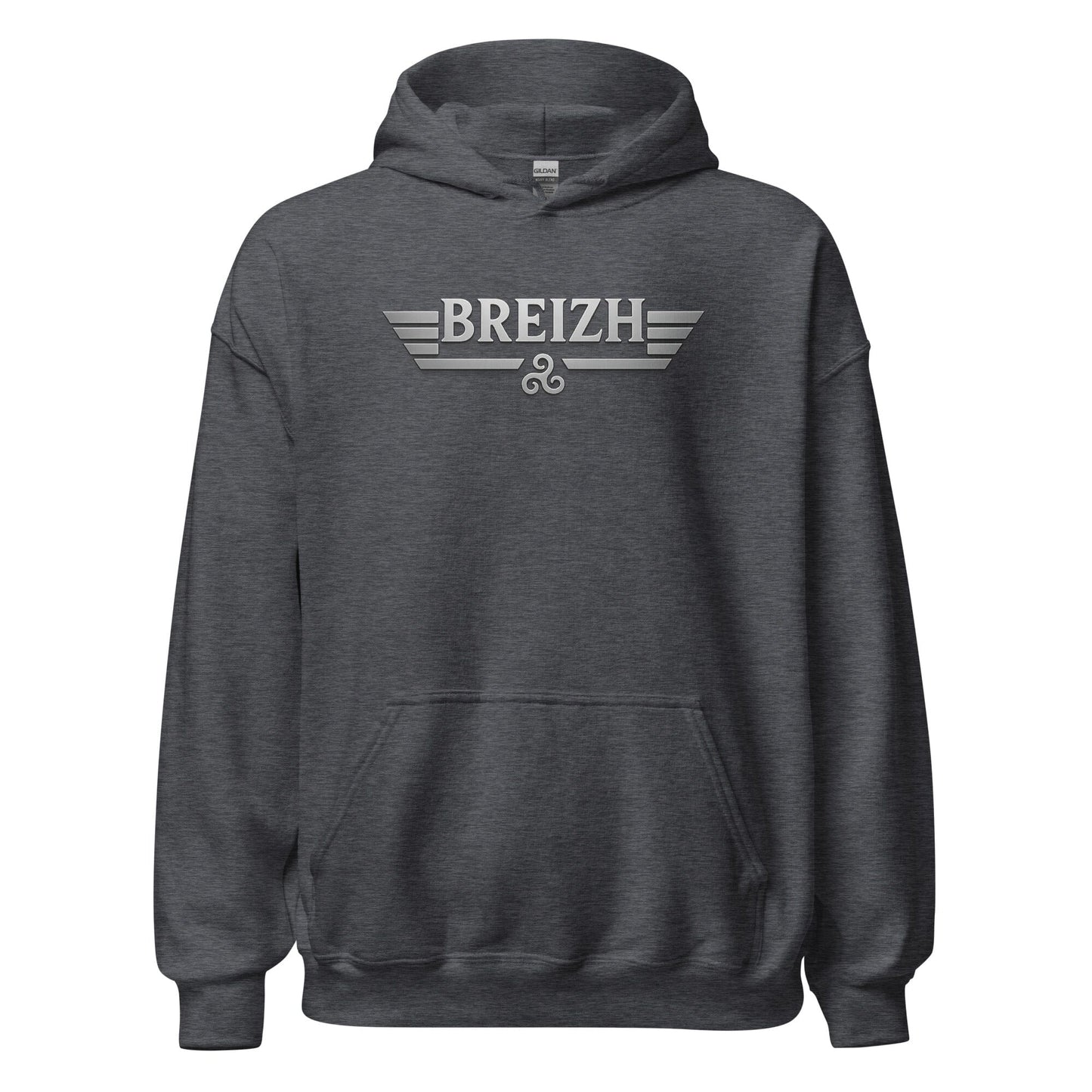Sweat à capuche Breizh sweat-shirt Bevet Breizh Gris Foncé Chiné S