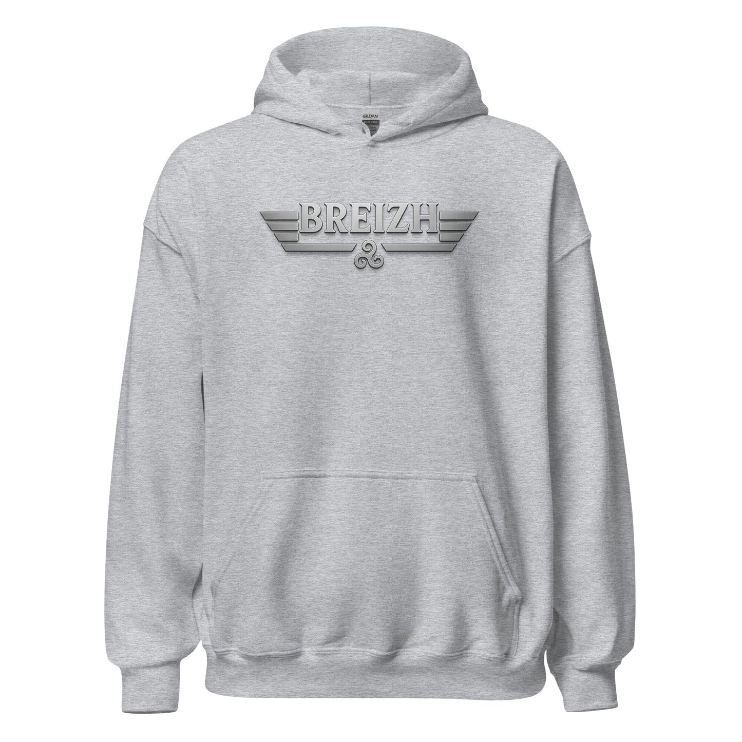 Sweat à capuche Breizh sweat-shirt Bevet Breizh Gris Sport S