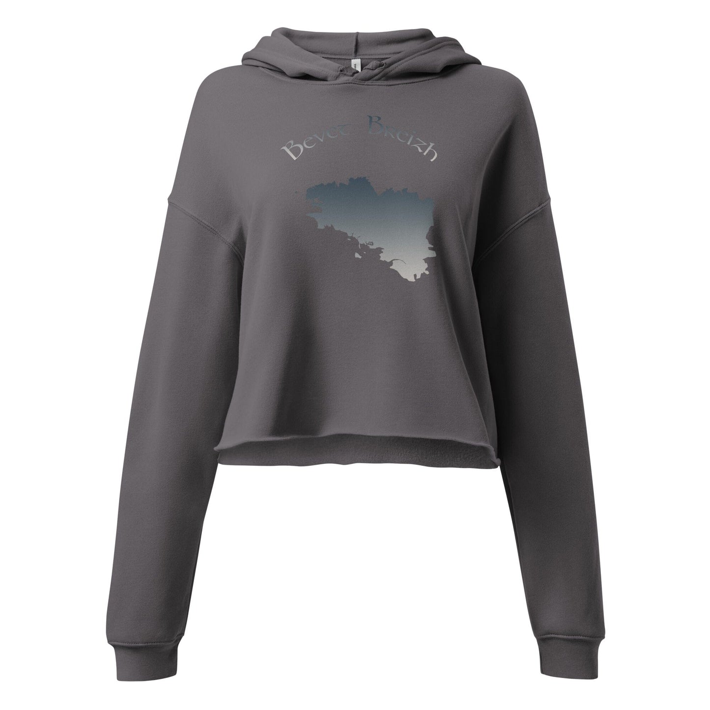 Sweat à Capuche Crop-Top Bevet Breizh sweatshirt Bevet Breizh Tempête S