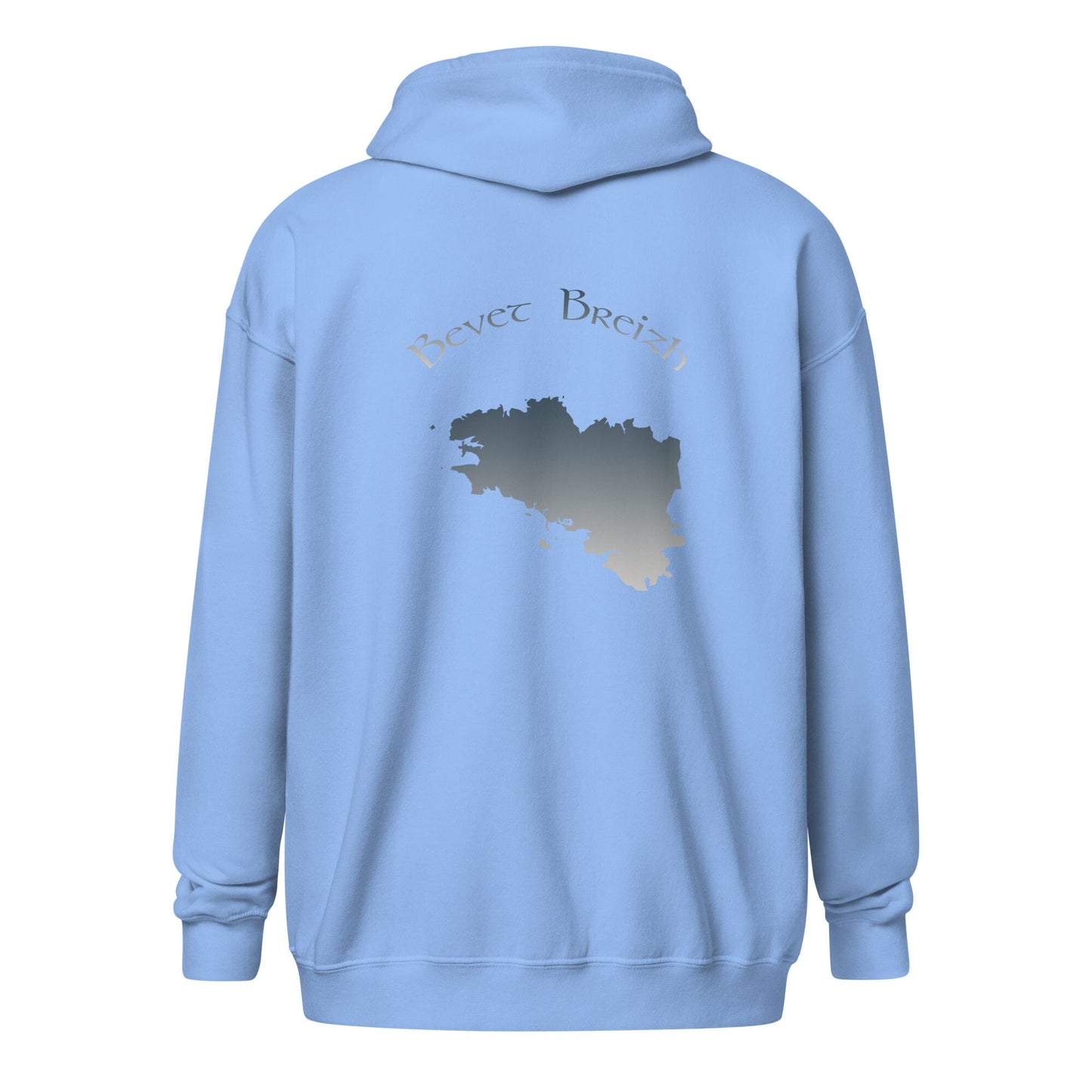 Sweat à capuche épais unisexe à fermeture éclair Bevet Breizh sweat-shirt Bevet Breizh Bleu S