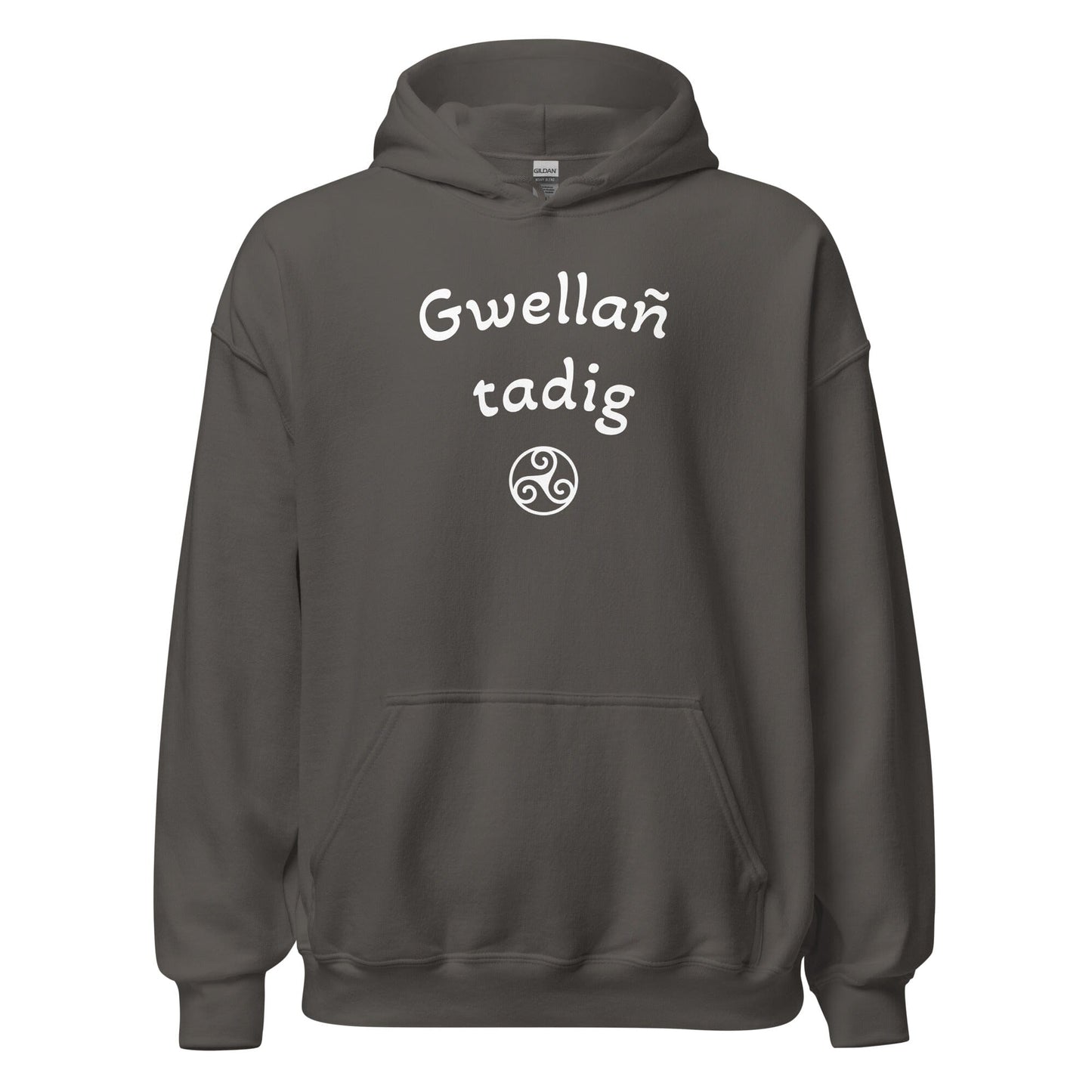 Sweat à capuche Gwellañ tadig sweatshirt Bevet Breizh Anthracite S