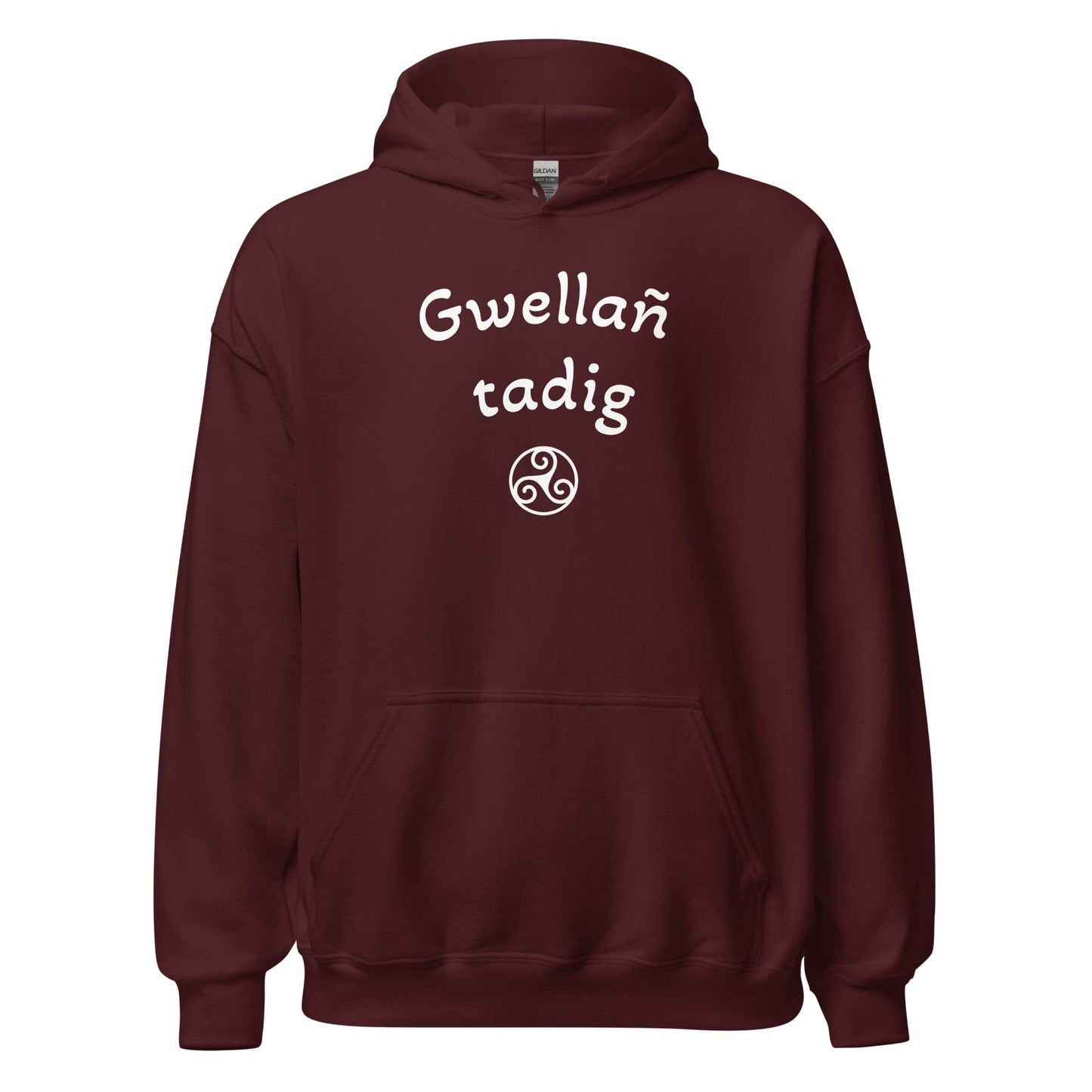 Sweat à capuche Gwellañ tadig sweatshirt Bevet Breizh Bordeaux S