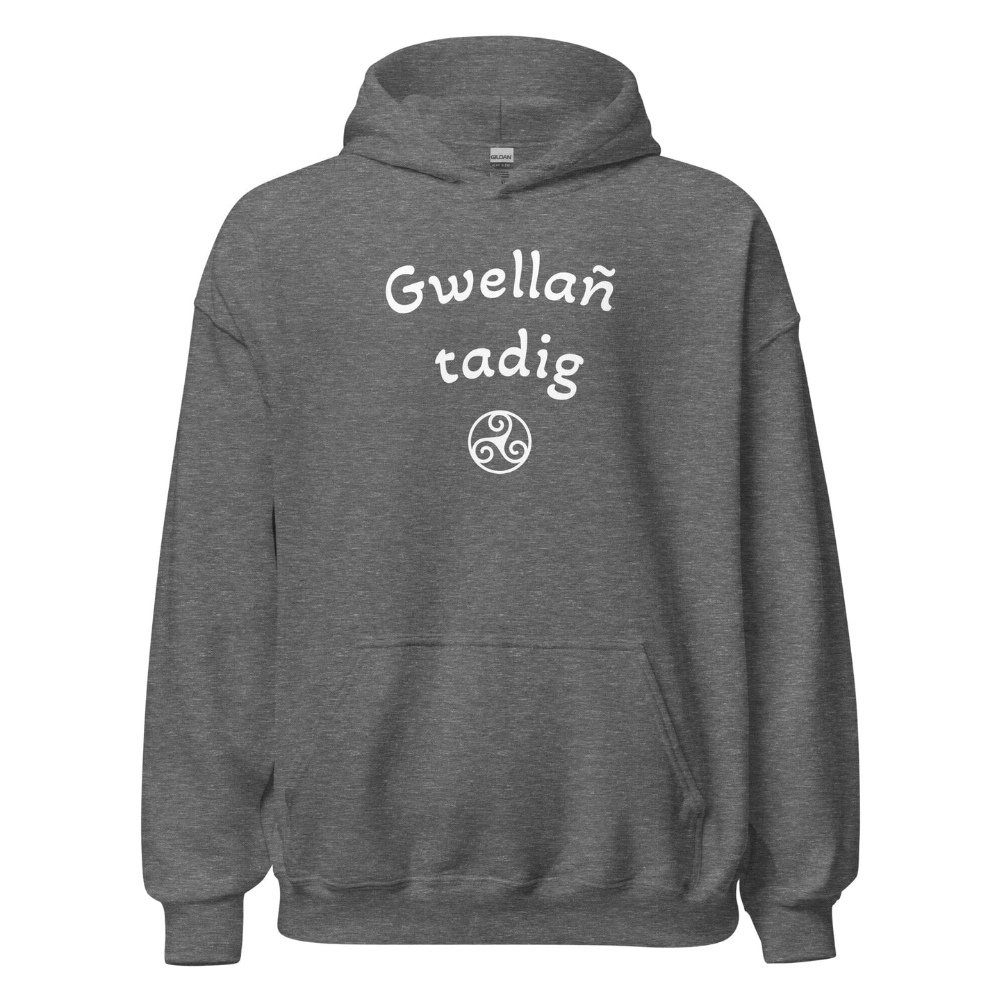 Sweat à capuche Gwellañ tadig sweatshirt Bevet Breizh Graphite Heather S