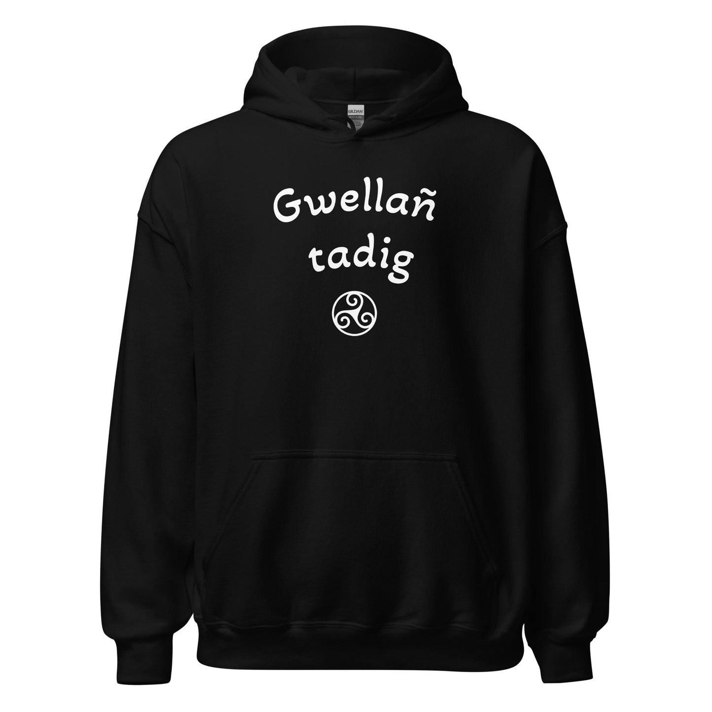 Sweat à capuche Gwellañ tadig sweatshirt Bevet Breizh Noir S