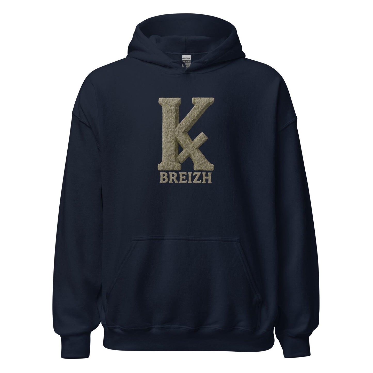 Sweat à capuche K barré sweat-shirt Bevet Breizh Bleu Marine S