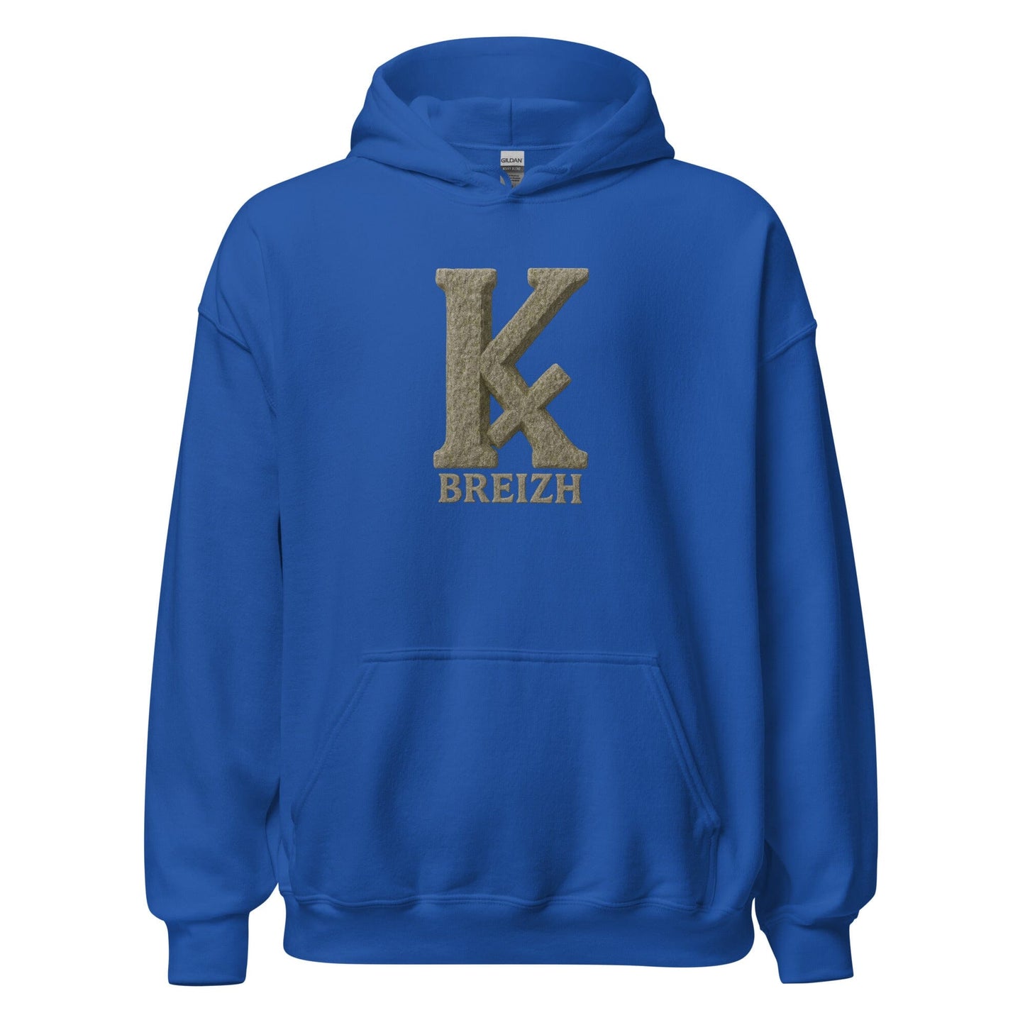 Sweat à capuche K barré sweat-shirt Bevet Breizh Bleu Roi S