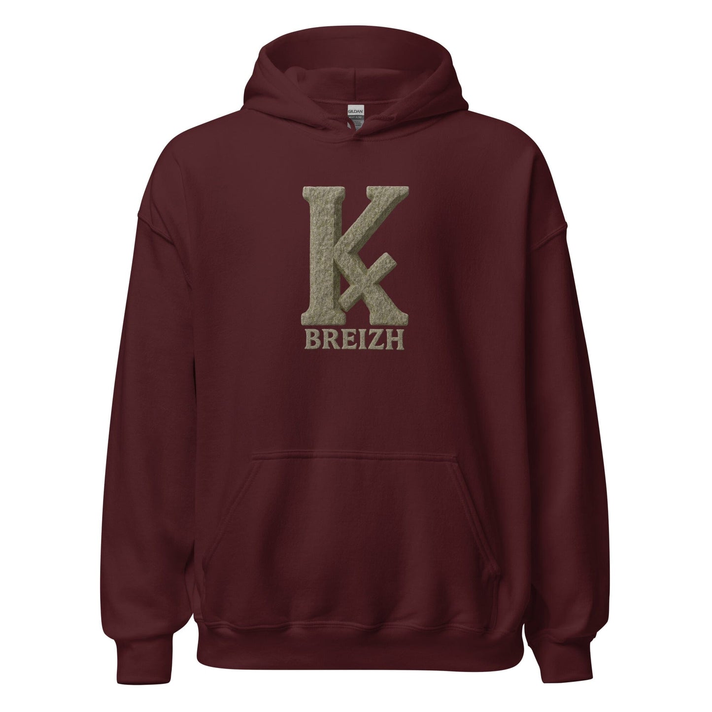 Sweat à capuche K barré sweat-shirt Bevet Breizh Bordeaux S