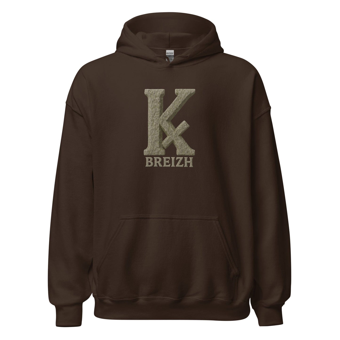 Sweat à capuche K barré sweat-shirt Bevet Breizh Chocolat Noir S