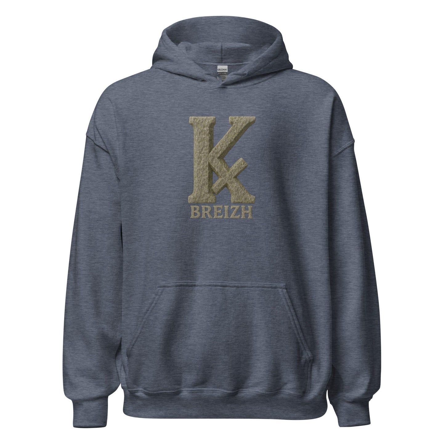 Sweat à capuche K barré sweat-shirt Bevet Breizh Heather Sport Dark Navy S