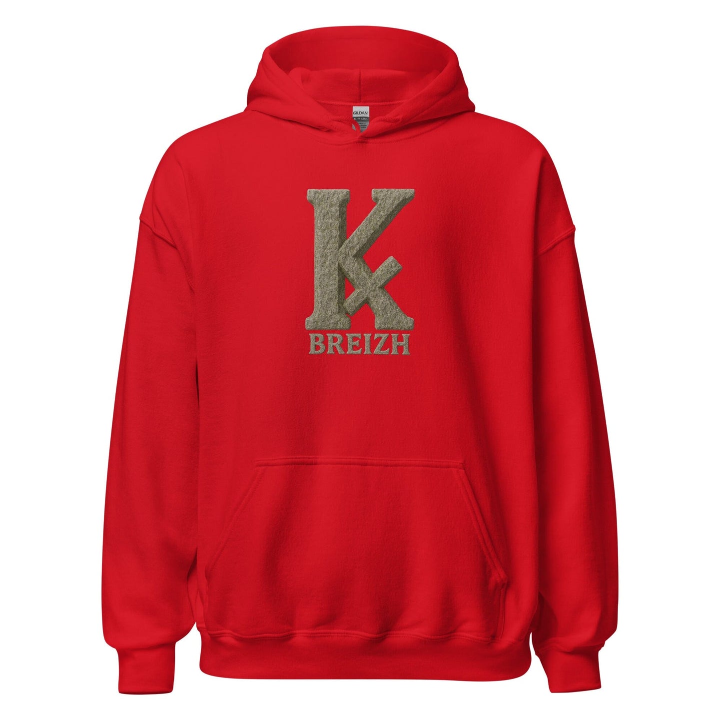 Sweat à capuche K barré sweat-shirt Bevet Breizh Rouge S