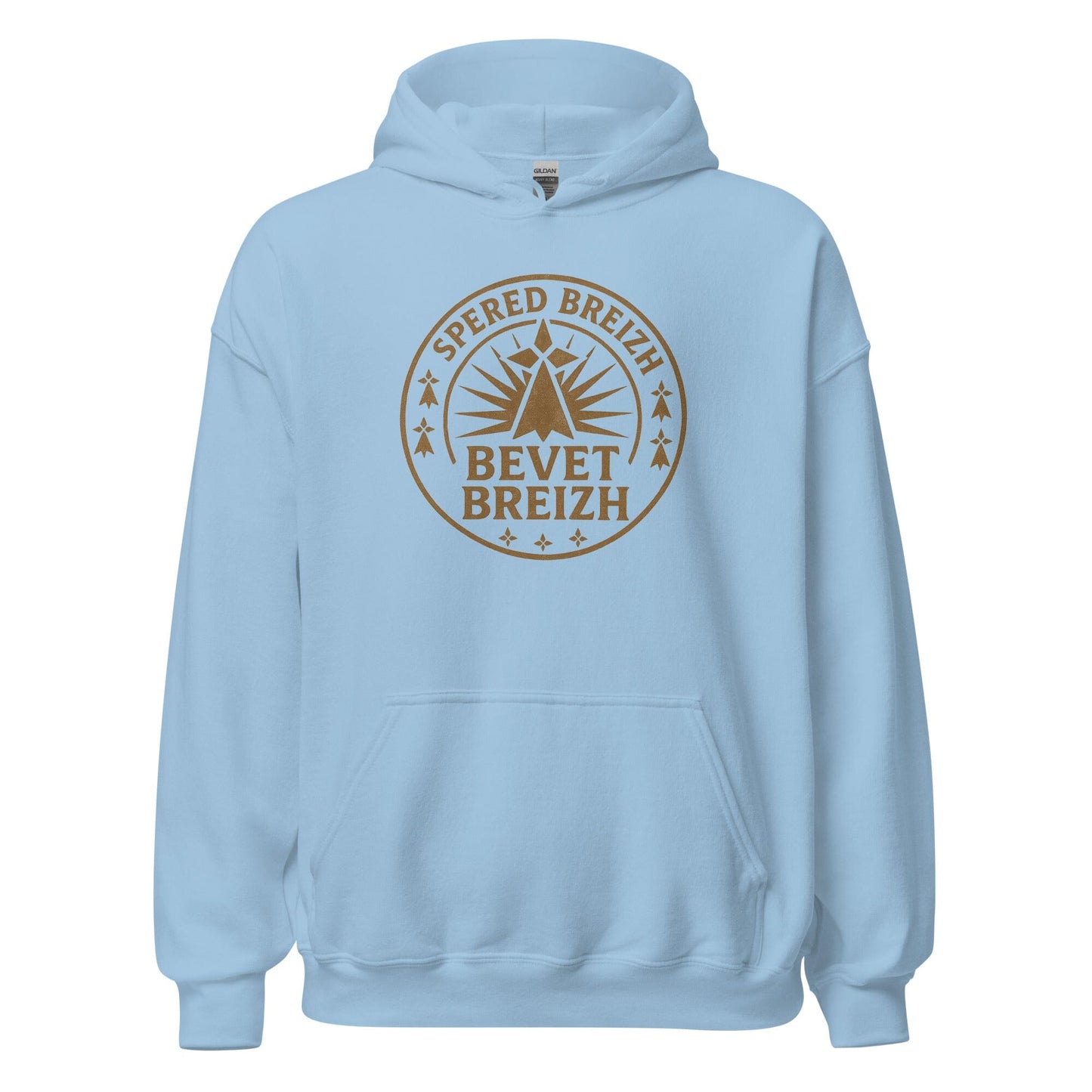Sweat à capuche Spered Breizh sweat-shirt Bevet Breizh Bleu Clair S