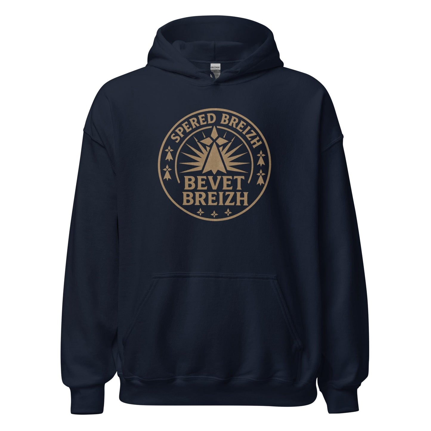 Sweat à capuche Spered Breizh sweat-shirt Bevet Breizh Bleu Marine S