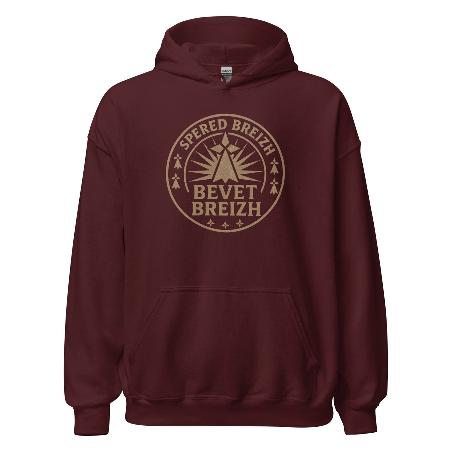 Sweat à capuche Spered Breizh sweat-shirt Bevet Breizh Bordeaux S