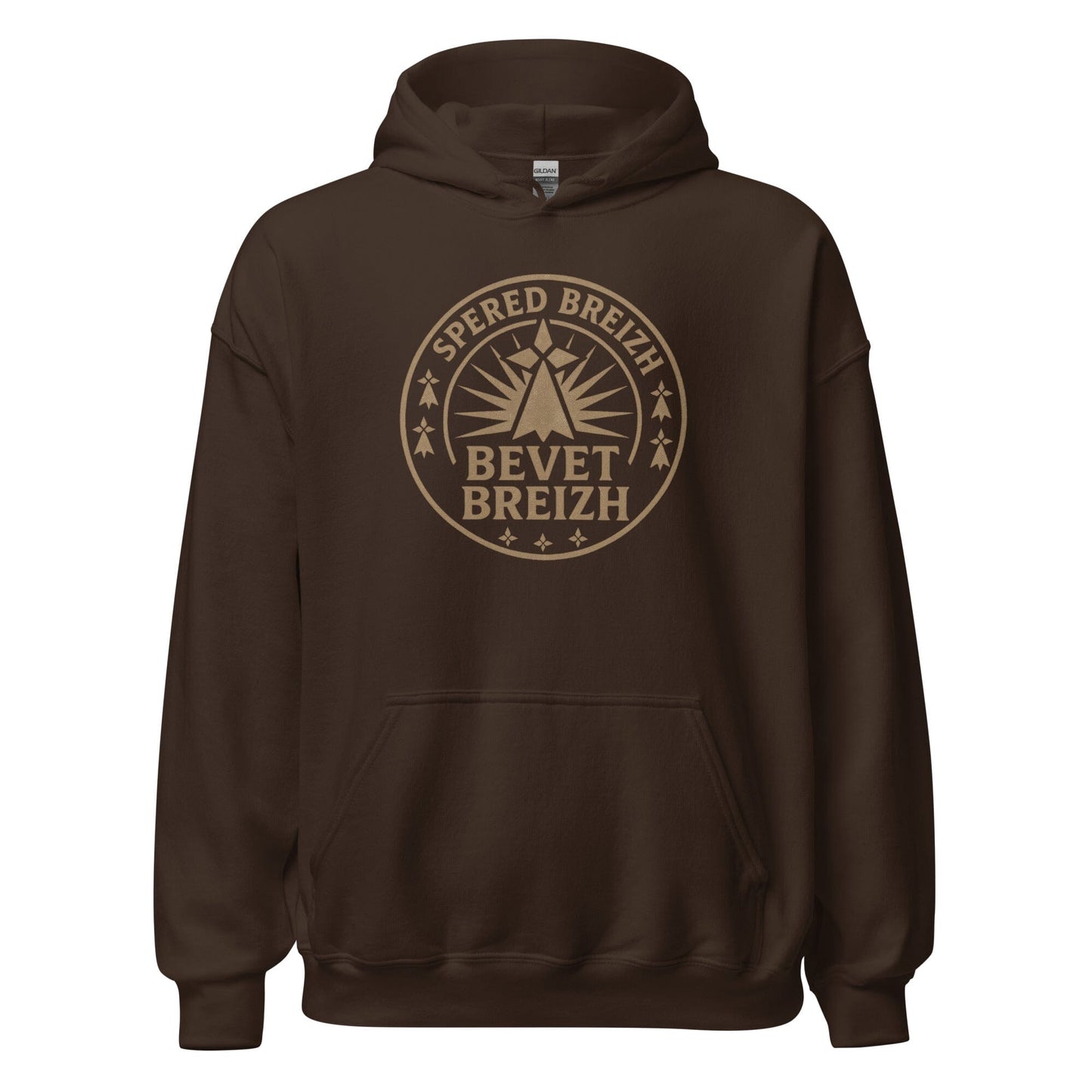 Sweat à capuche Spered Breizh sweat-shirt Bevet Breizh Chocolat Noir S