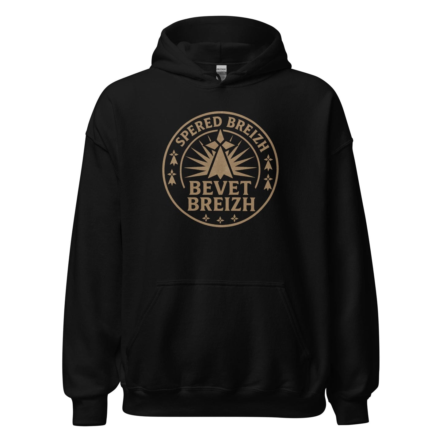 Sweat à capuche Spered Breizh sweat-shirt Bevet Breizh Noir S