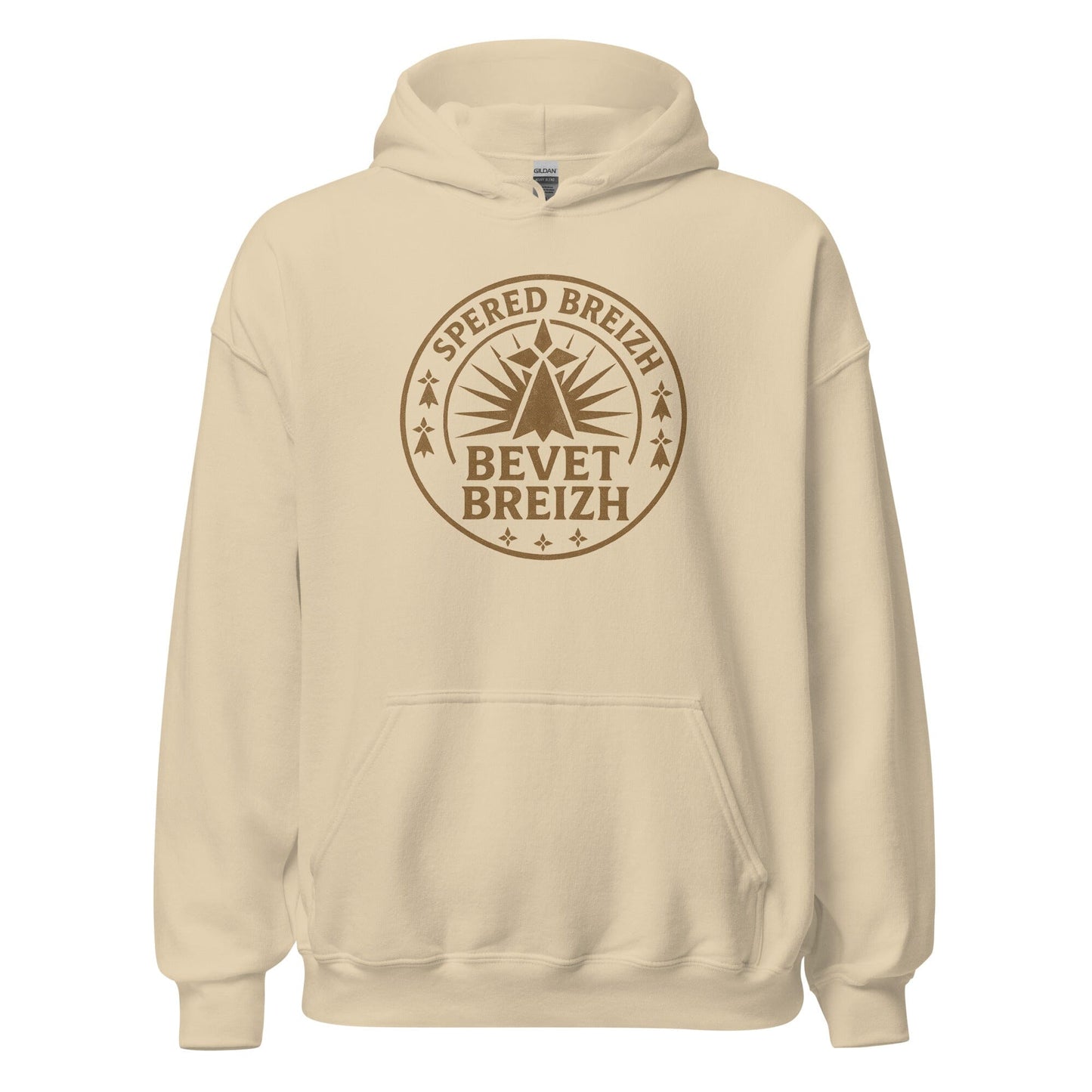 Sweat à capuche Spered Breizh sweat-shirt Bevet Breizh Sable S
