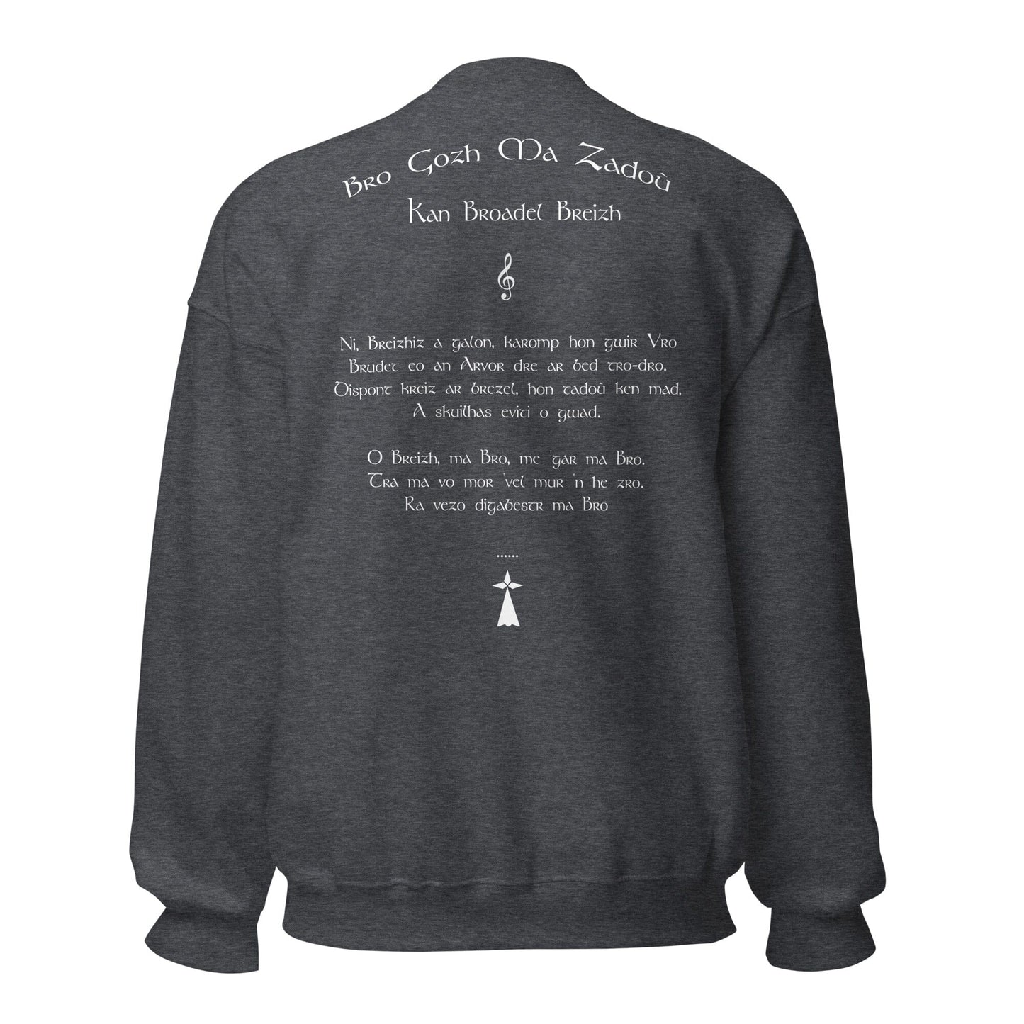 Sweat Bro Gozh Ma Zadoù sweat-shirt Bevet Breizh Gris Foncé Chiné S