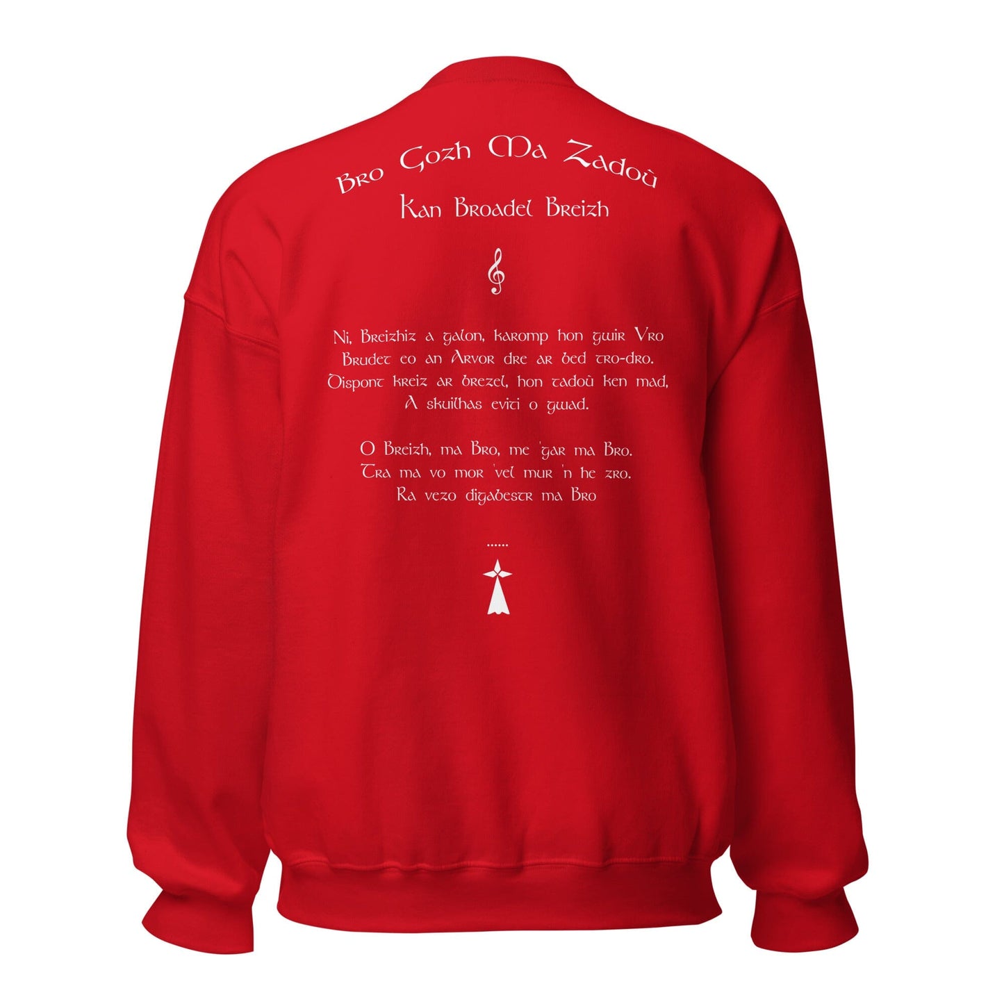 Sweat Bro Gozh Ma Zadoù sweat-shirt Bevet Breizh Rouge S