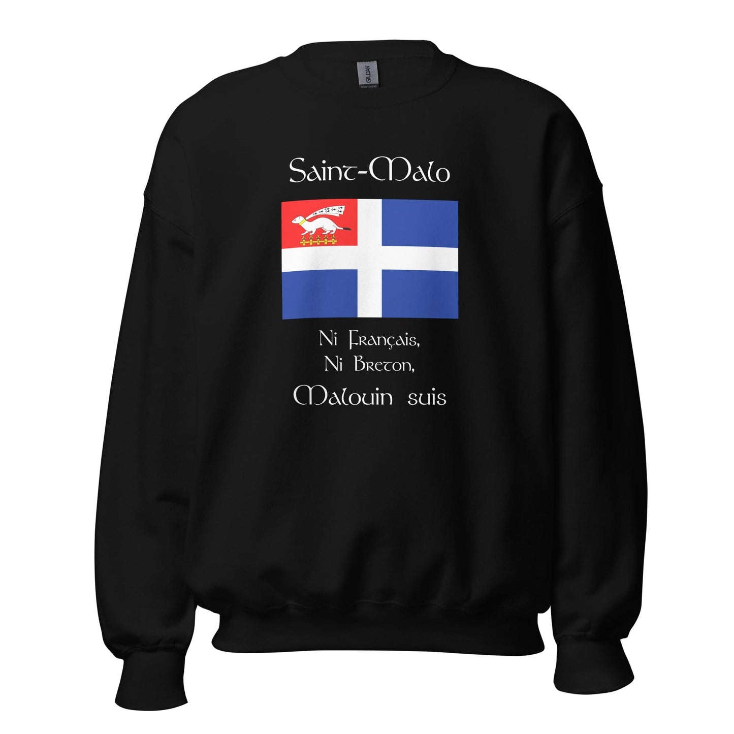 Sweat Ni Français Ni Breton Malouin suis sweat-shirt Bevet Breizh Noir S