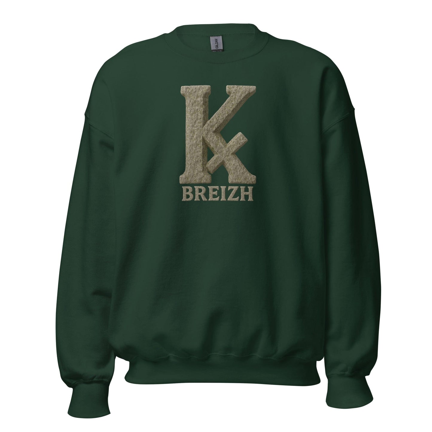 Sweat Unisexe K barré sweat-shirt Bevet Breizh Vert Forêt 4XL