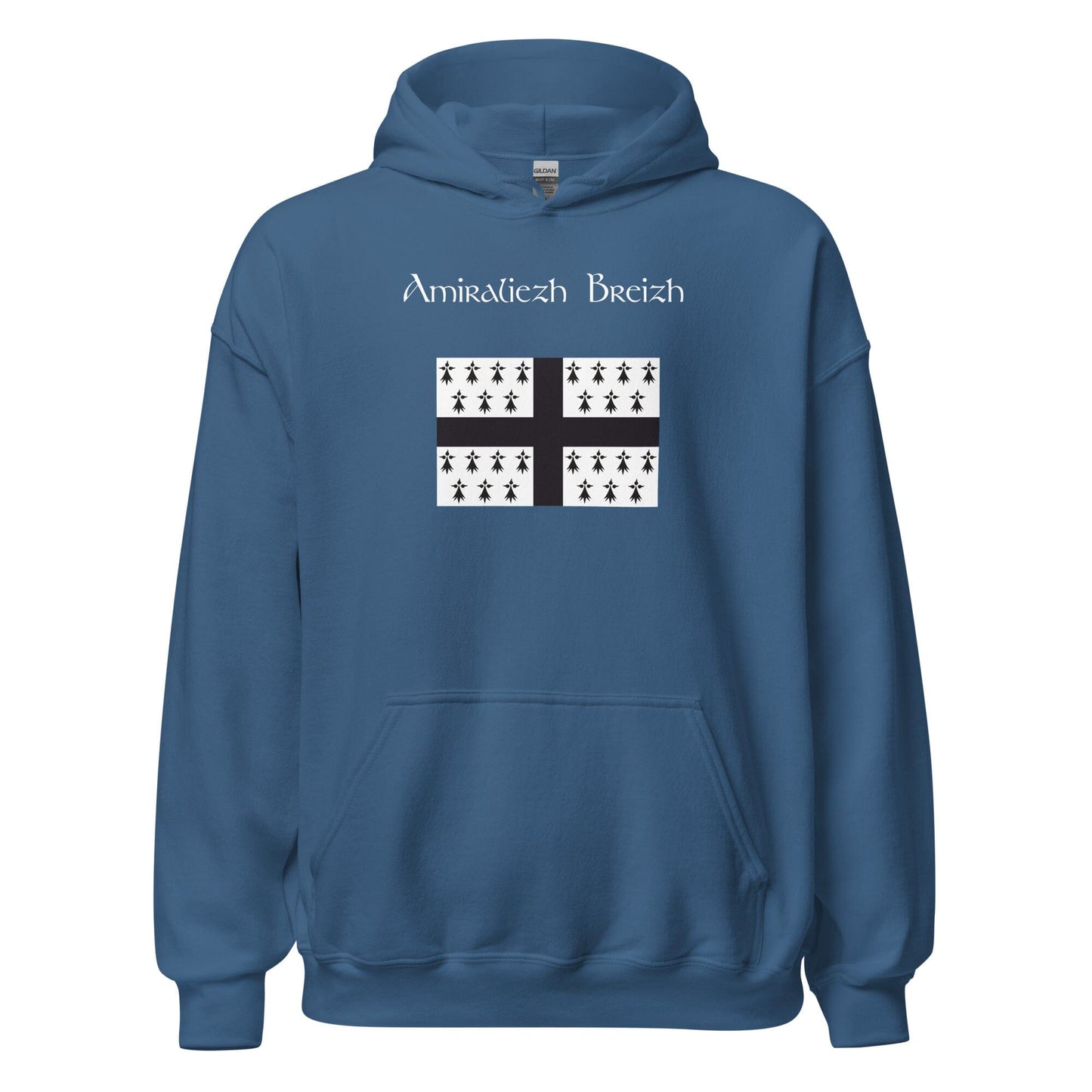 Sweatshirt à capuche amiraliezh Breizh sweat-shirt Bevet Breizh Bleu Indigo S