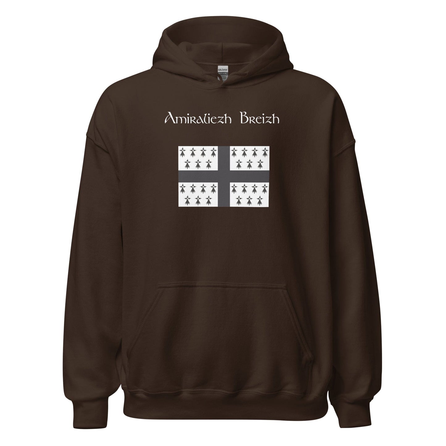 Sweatshirt à capuche amiraliezh Breizh sweat-shirt Bevet Breizh Chocolat Noir S