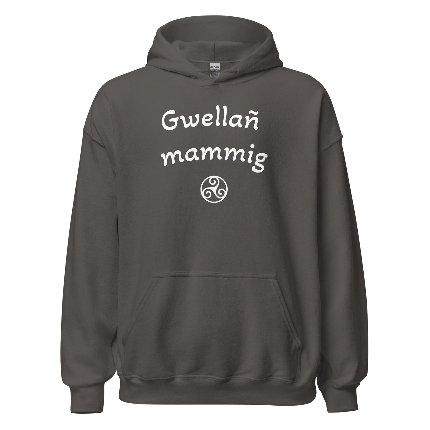 Sweatshirt à capuche Gwellañ mammig sweat-shirt Bevet Breizh Anthracite S