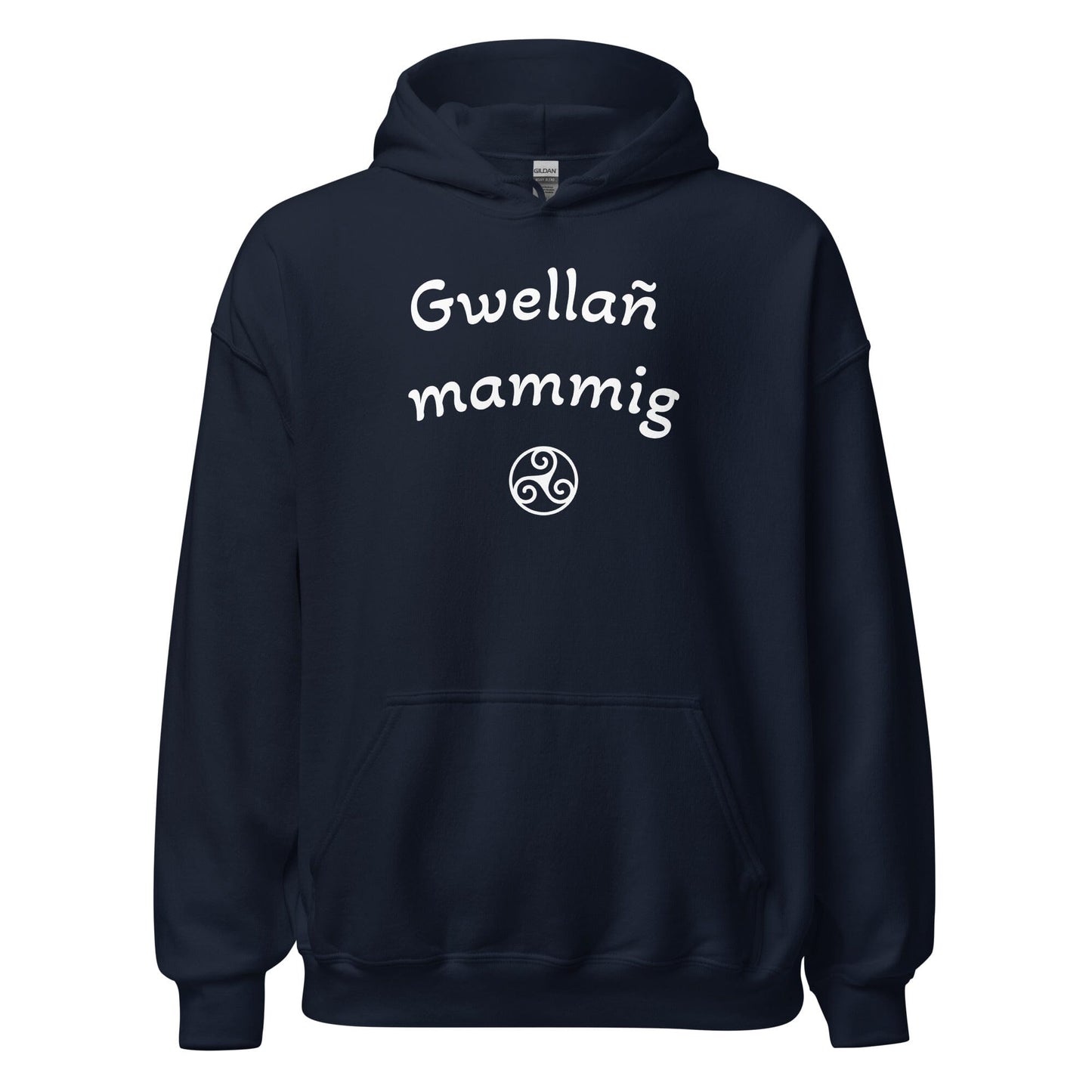Sweatshirt à capuche Gwellañ mammig sweat-shirt Bevet Breizh Bleu Marine S