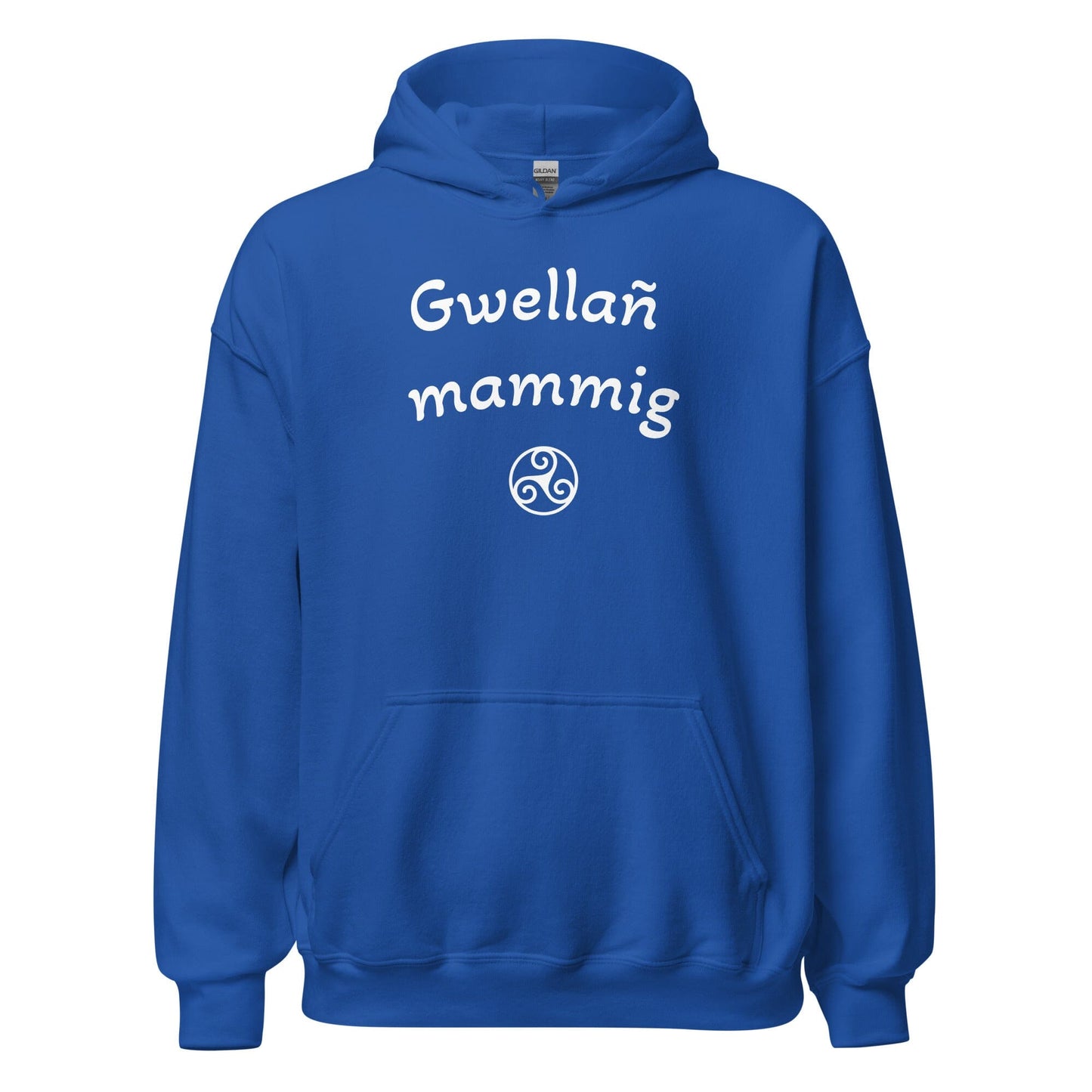 Sweatshirt à capuche Gwellañ mammig sweat-shirt Bevet Breizh Bleu Roi S