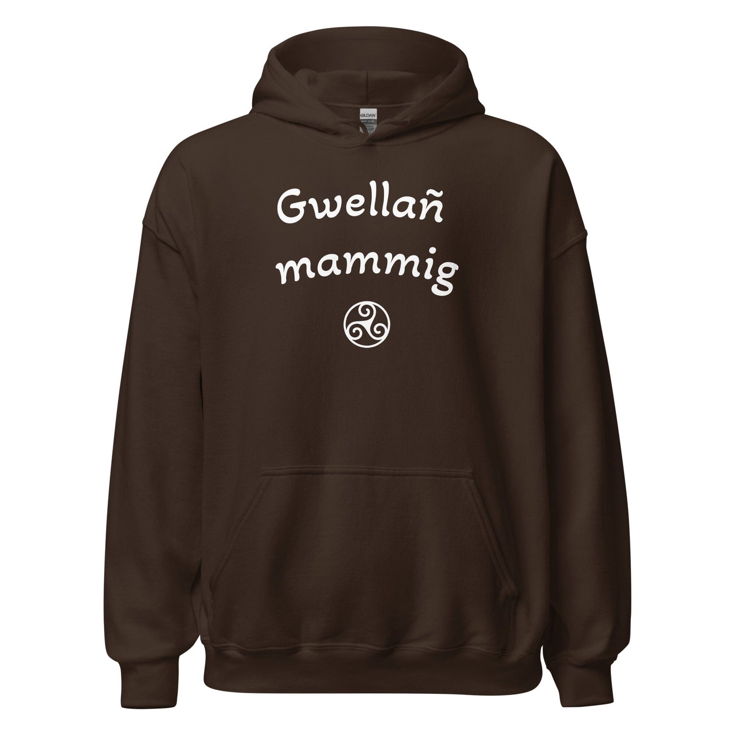 Sweatshirt à capuche Gwellañ mammig sweat-shirt Bevet Breizh Chocolat Noir S