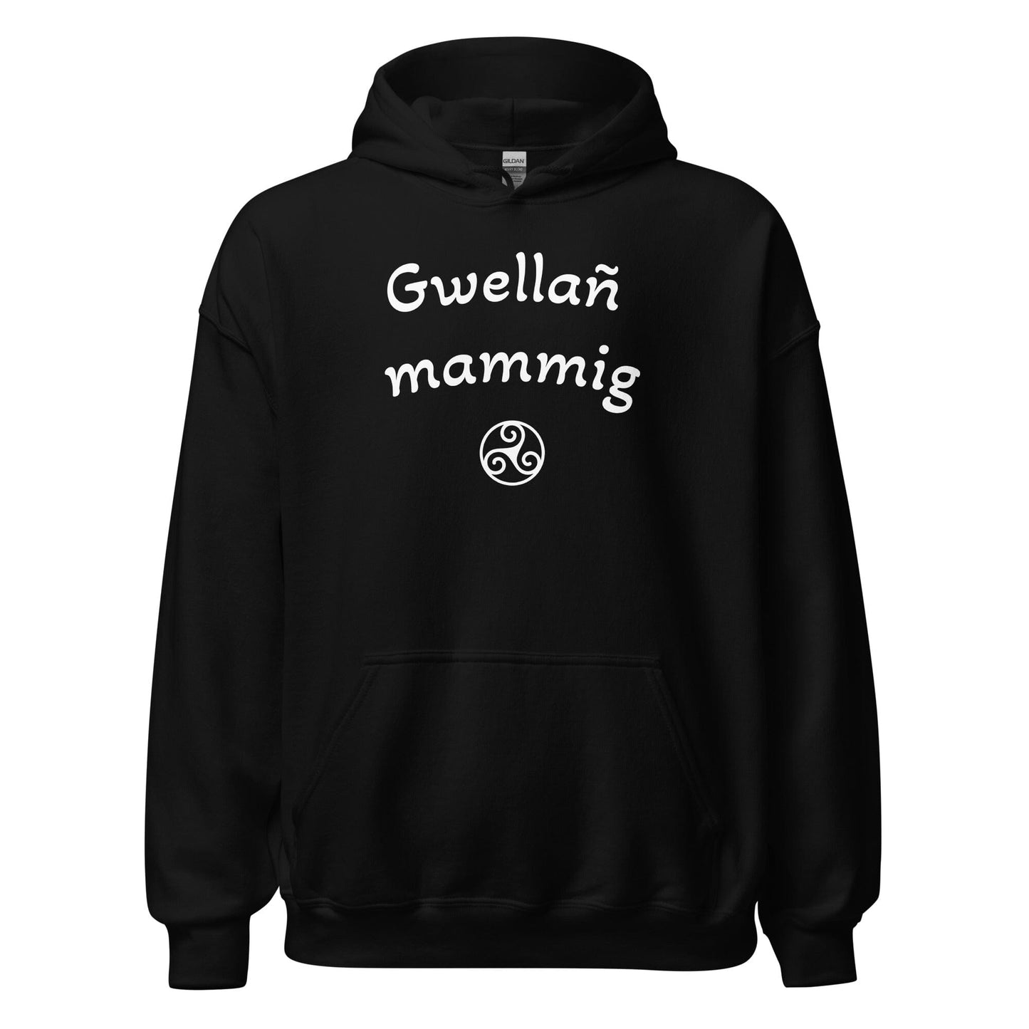Sweatshirt à capuche Gwellañ mammig sweat-shirt Bevet Breizh Noir S