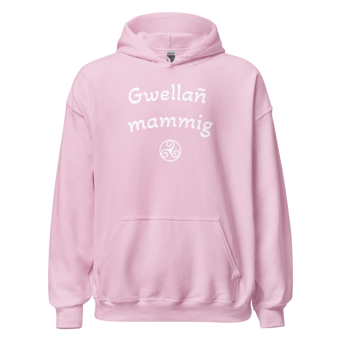 Sweatshirt à capuche Gwellañ mammig sweat-shirt Bevet Breizh Rose Clair S