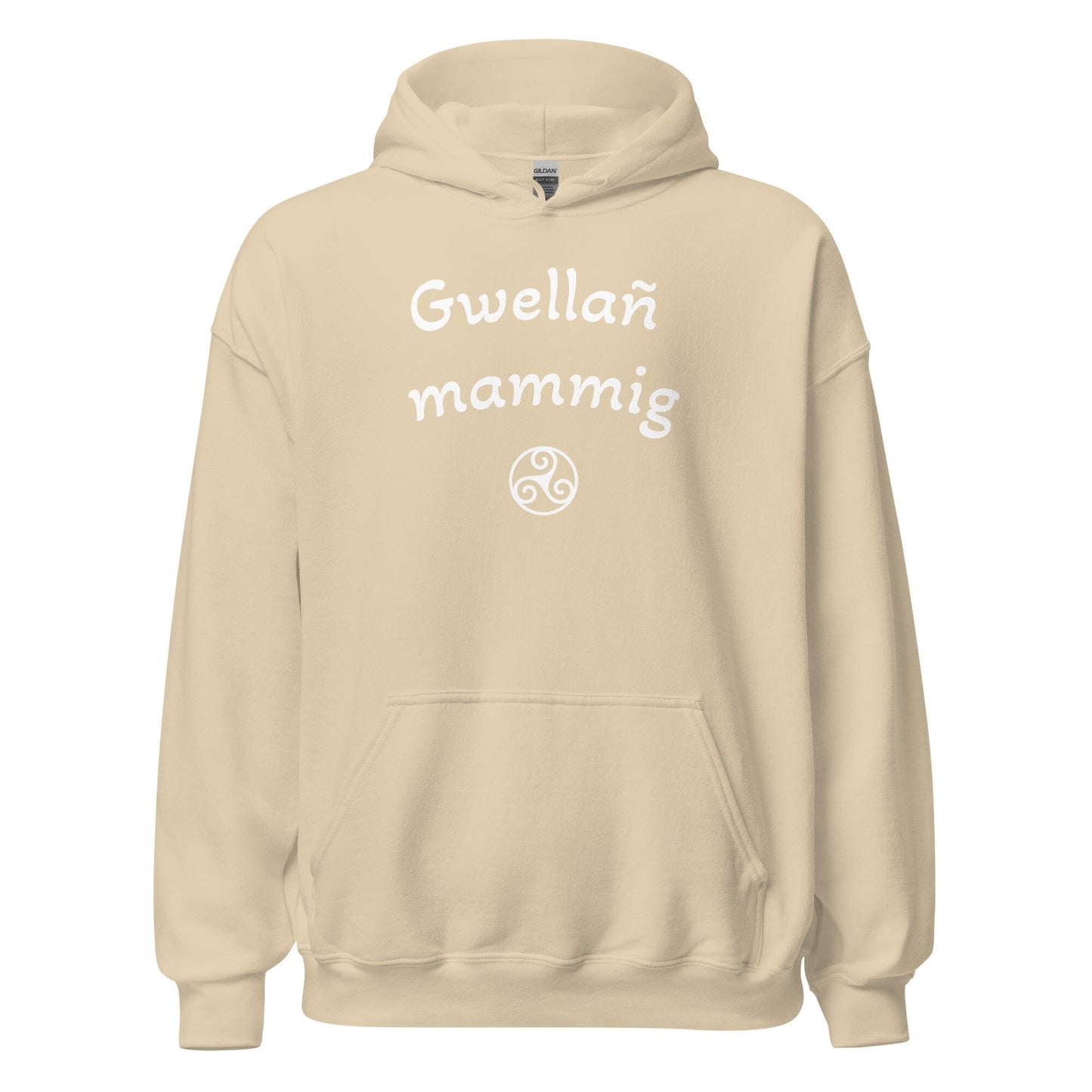 Sweatshirt à capuche Gwellañ mammig sweat-shirt Bevet Breizh Sable S