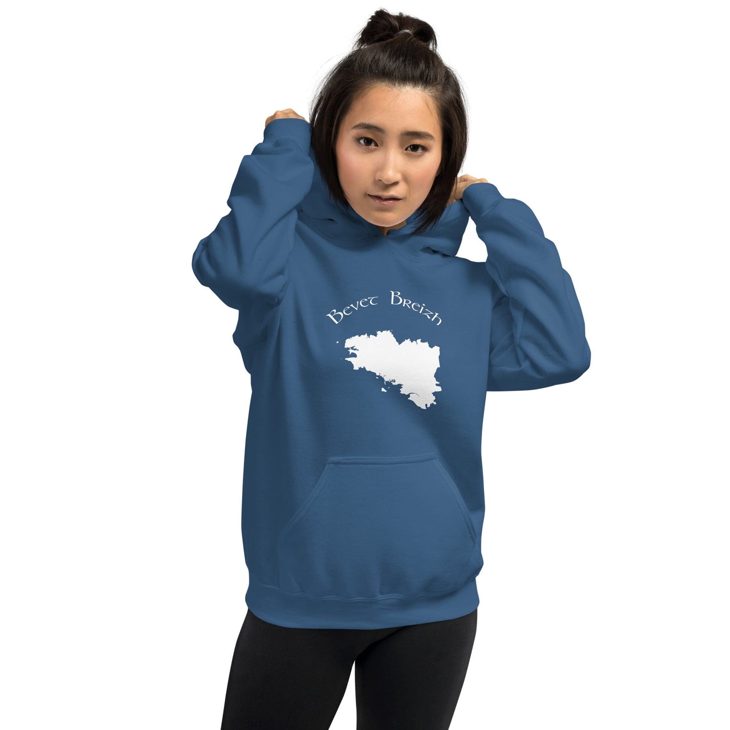Sweatshirt à capuche pour femme Bevet Breizh Bevet Breizh Bleu Indigo S