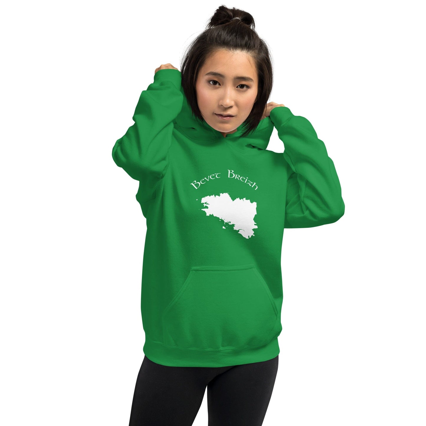 Sweatshirt à capuche pour femme Bevet Breizh Bevet Breizh Vert menthe S
